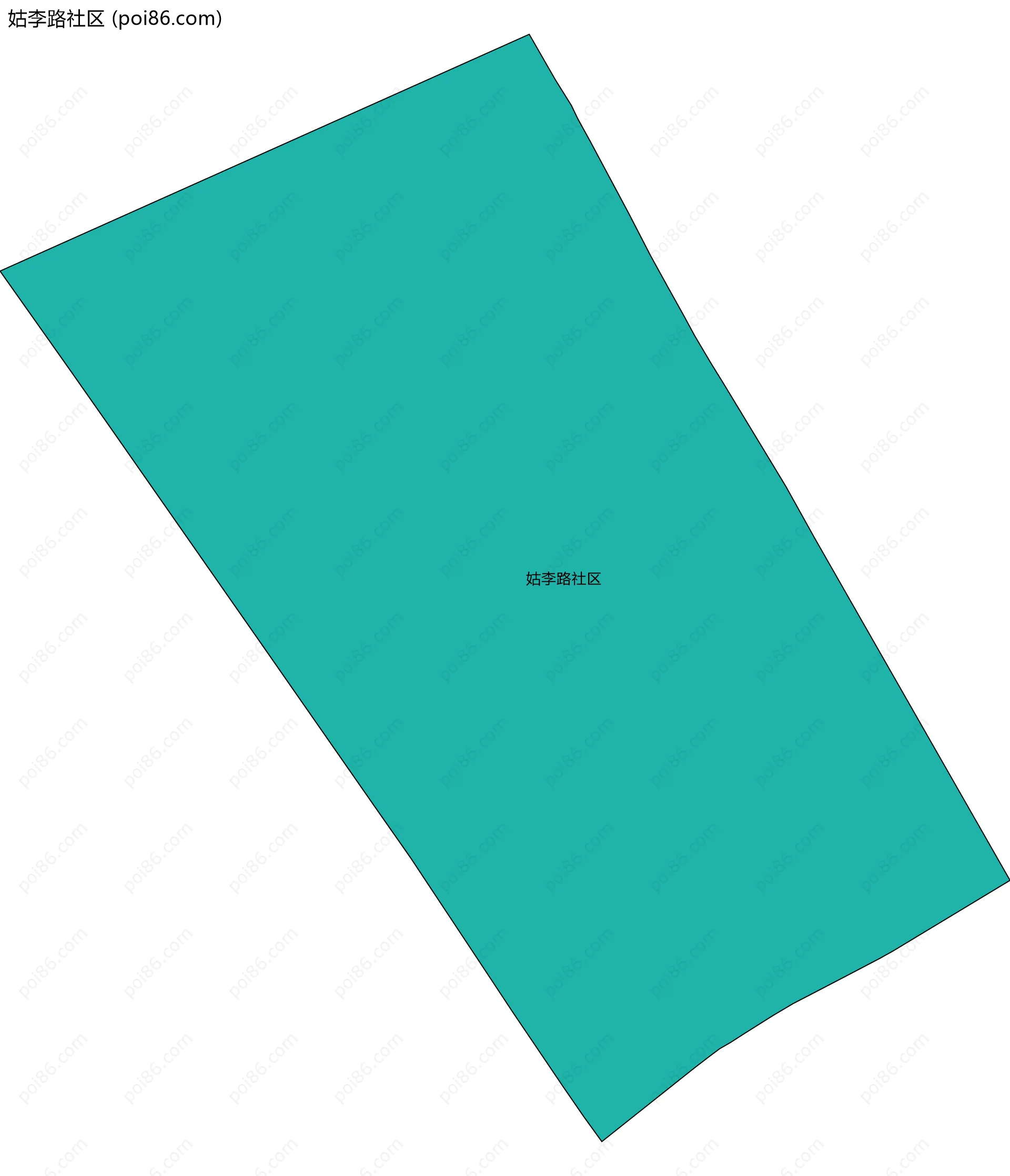 姑李路社区边界地图