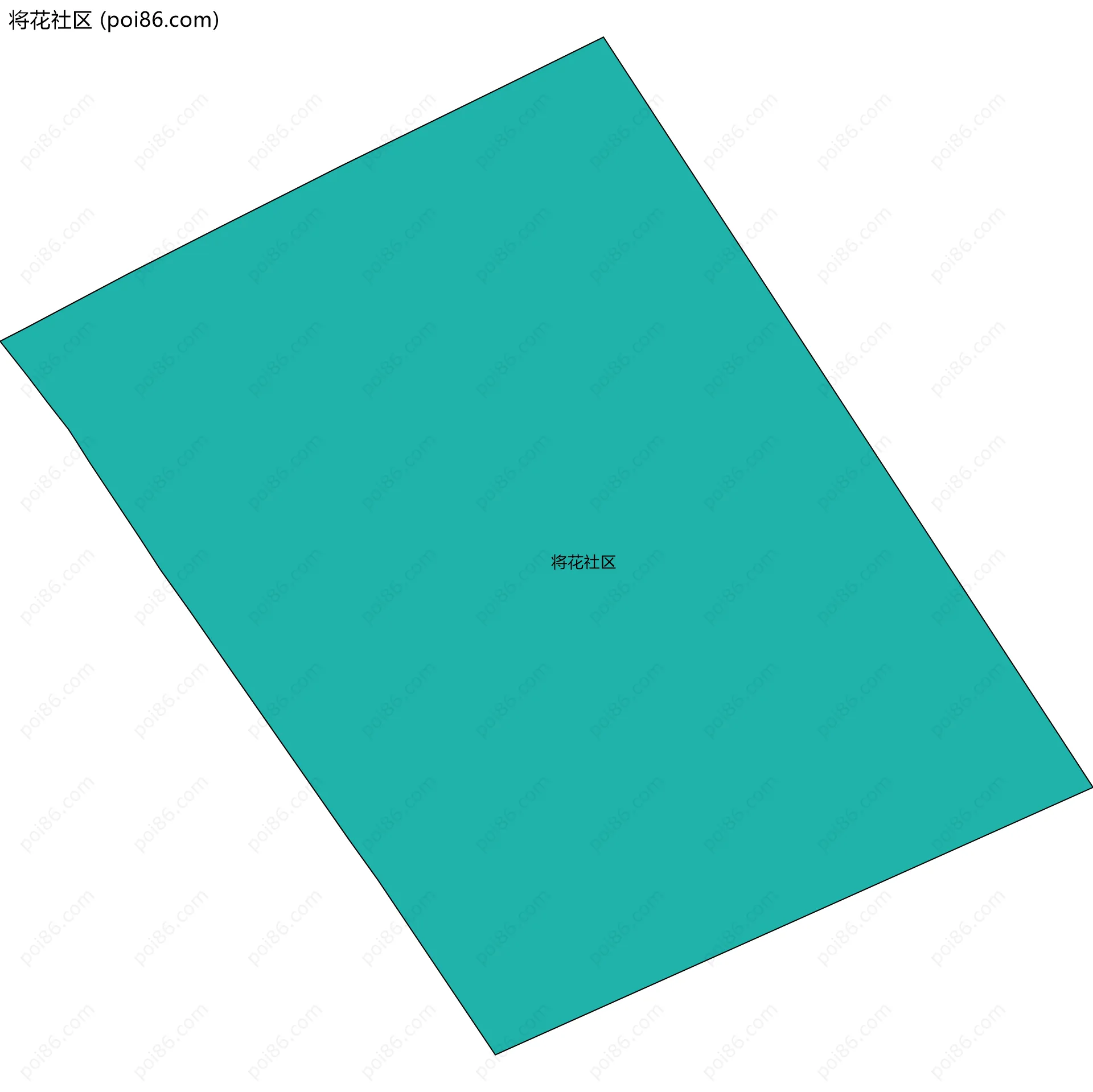 将花社区边界地图