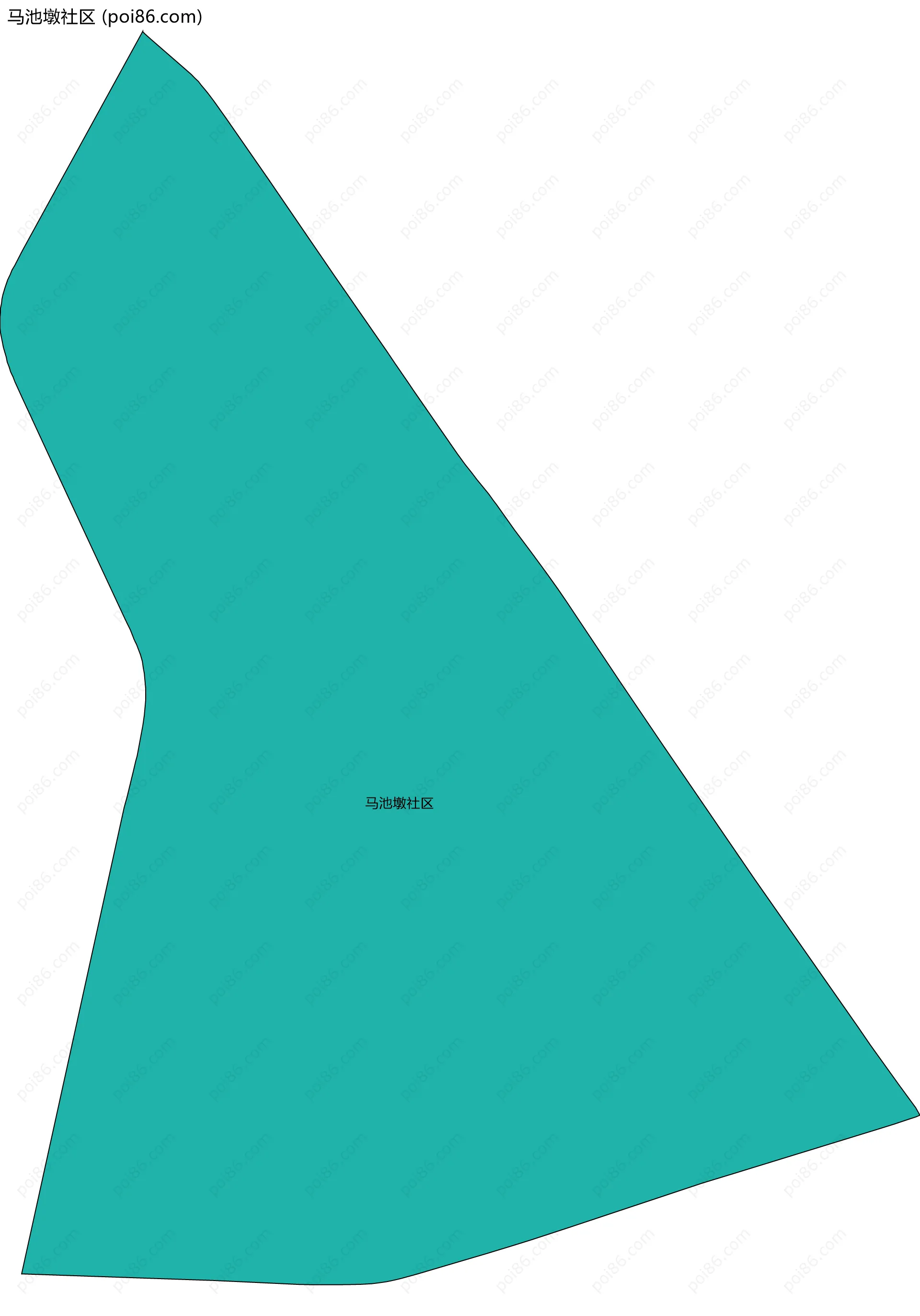 马池墩社区边界地图