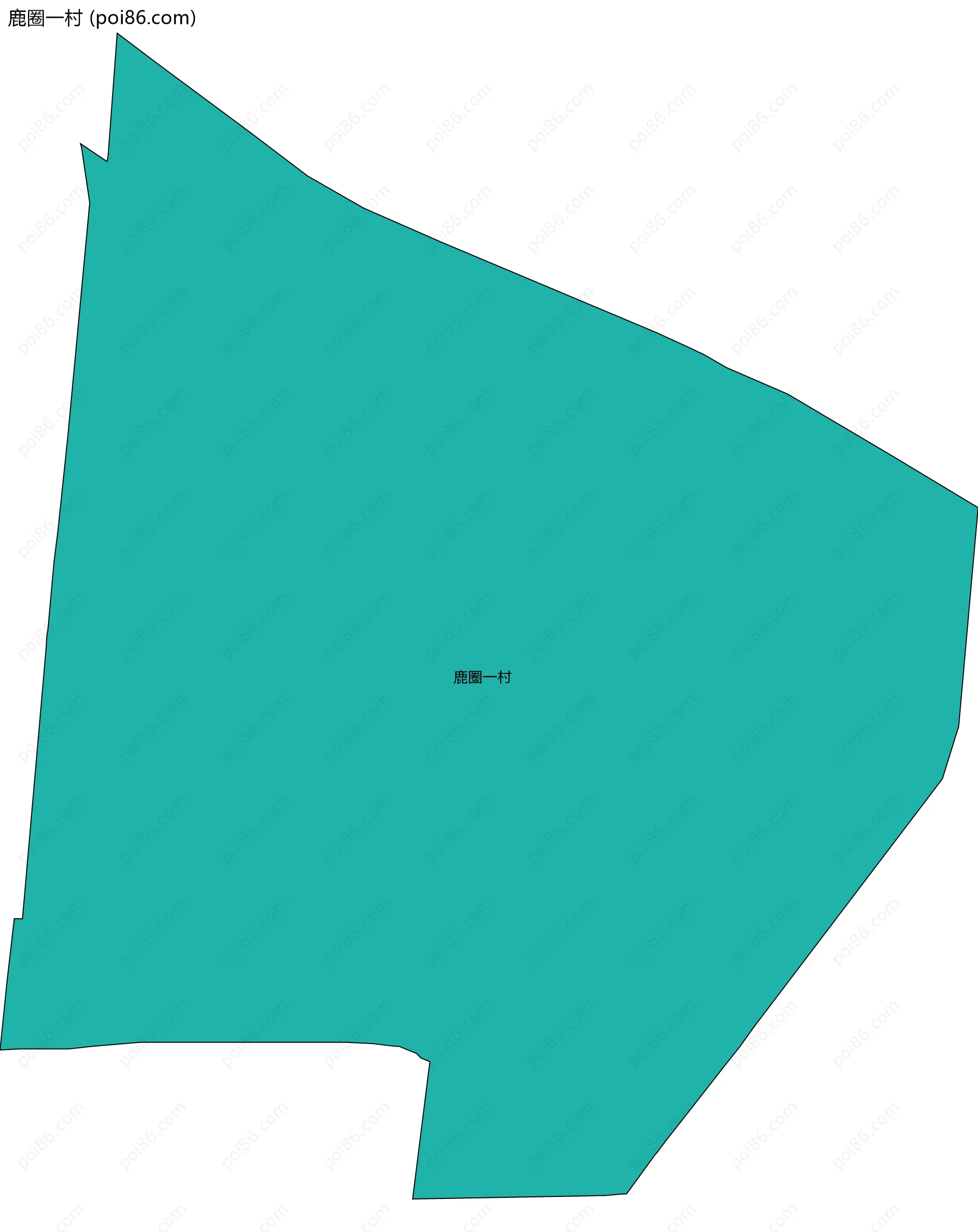 鹿圈一村边界地图