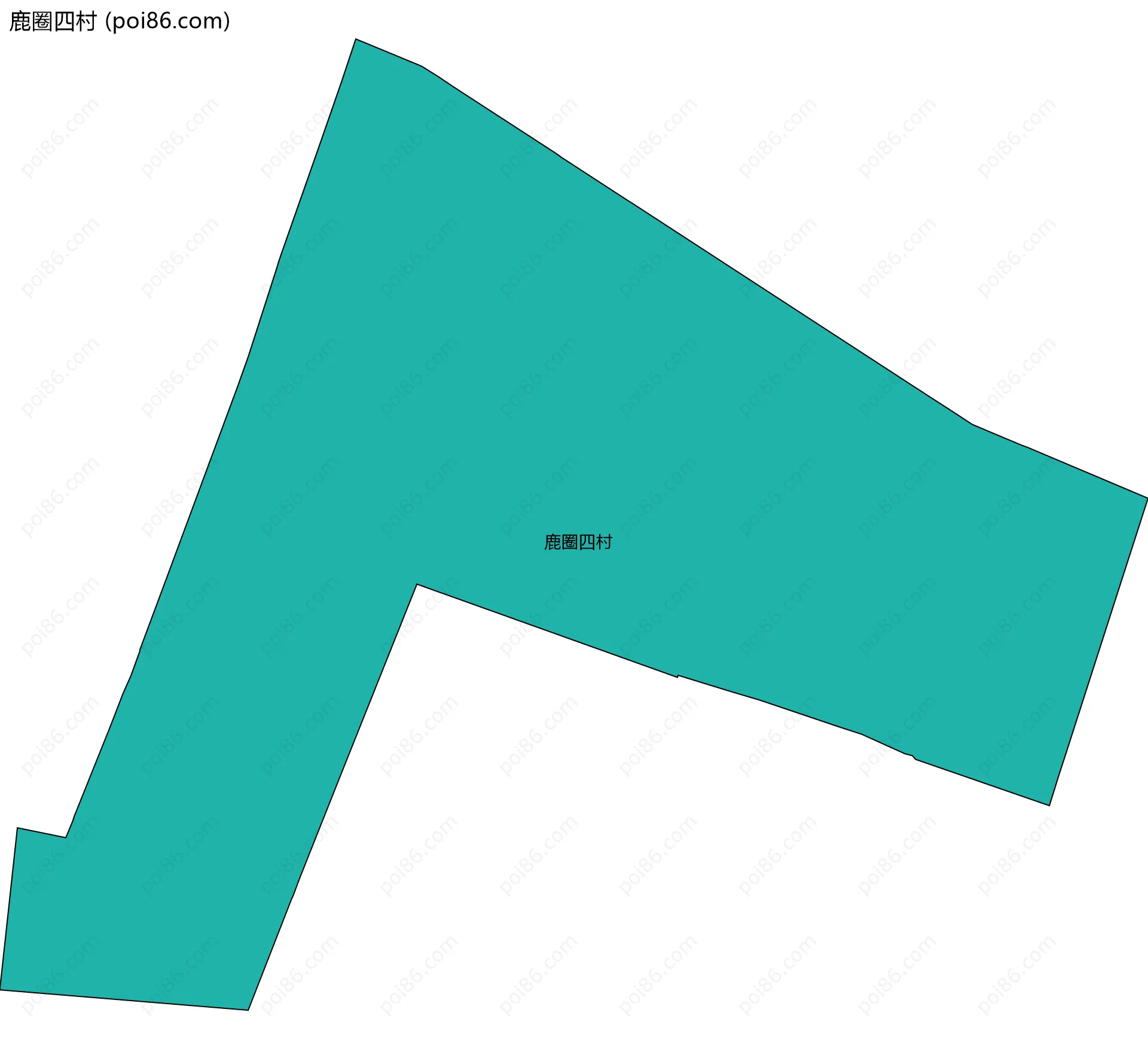 鹿圈四村边界地图