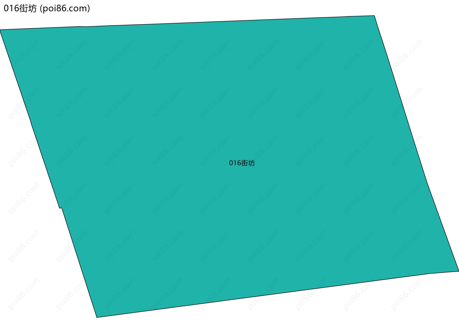 016街坊边界地图