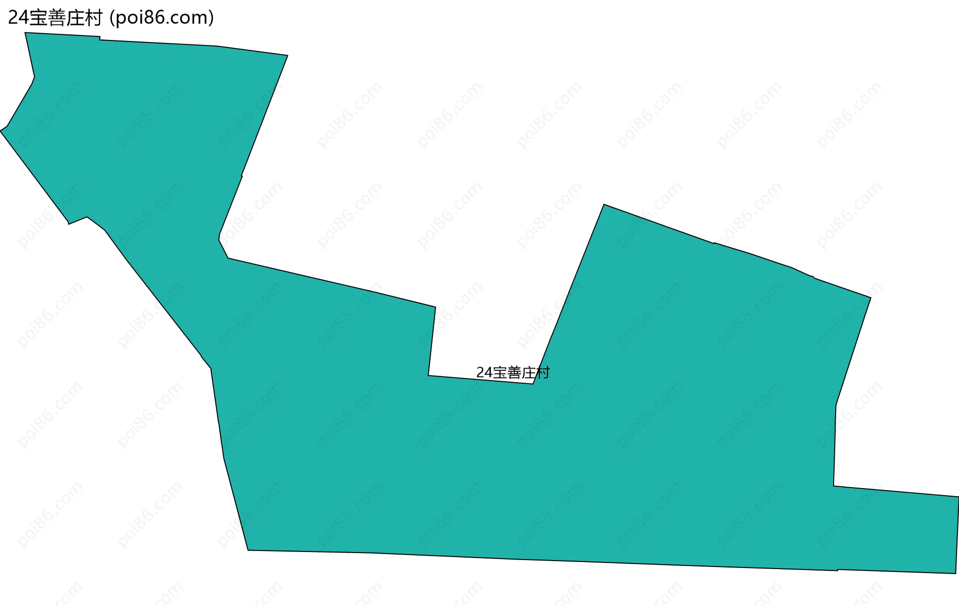 24宝善庄村边界地图