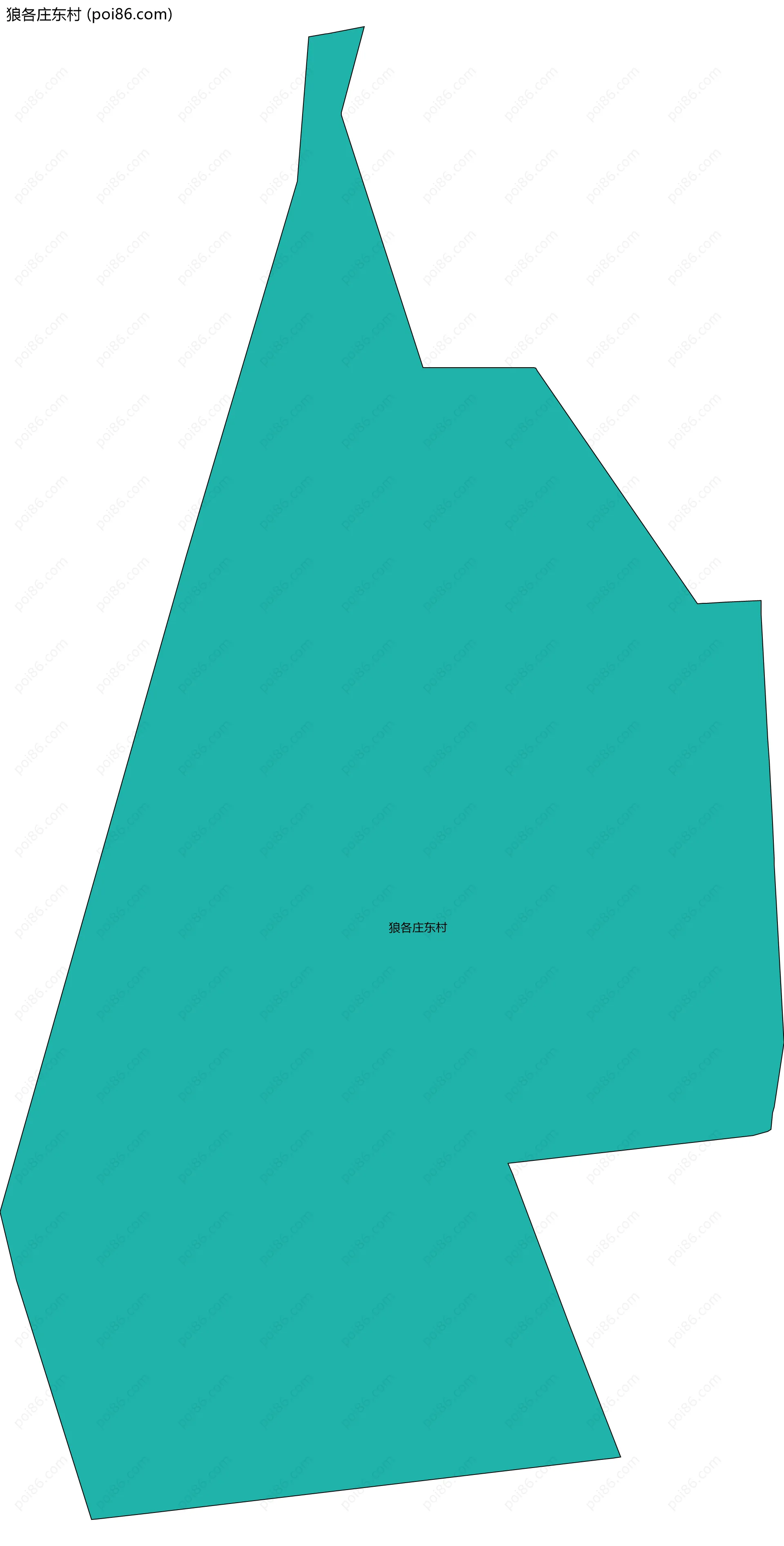 狼各庄东村边界地图