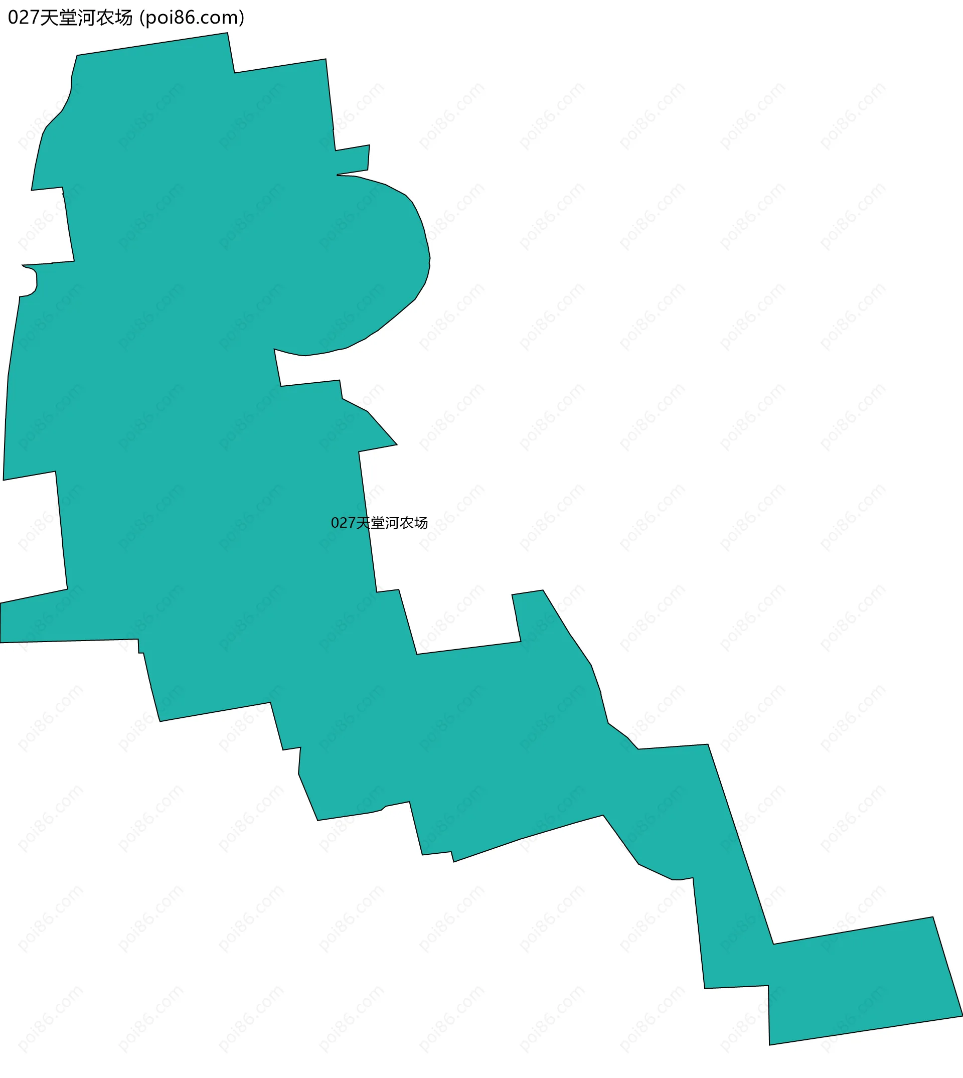 027天堂河农场边界地图