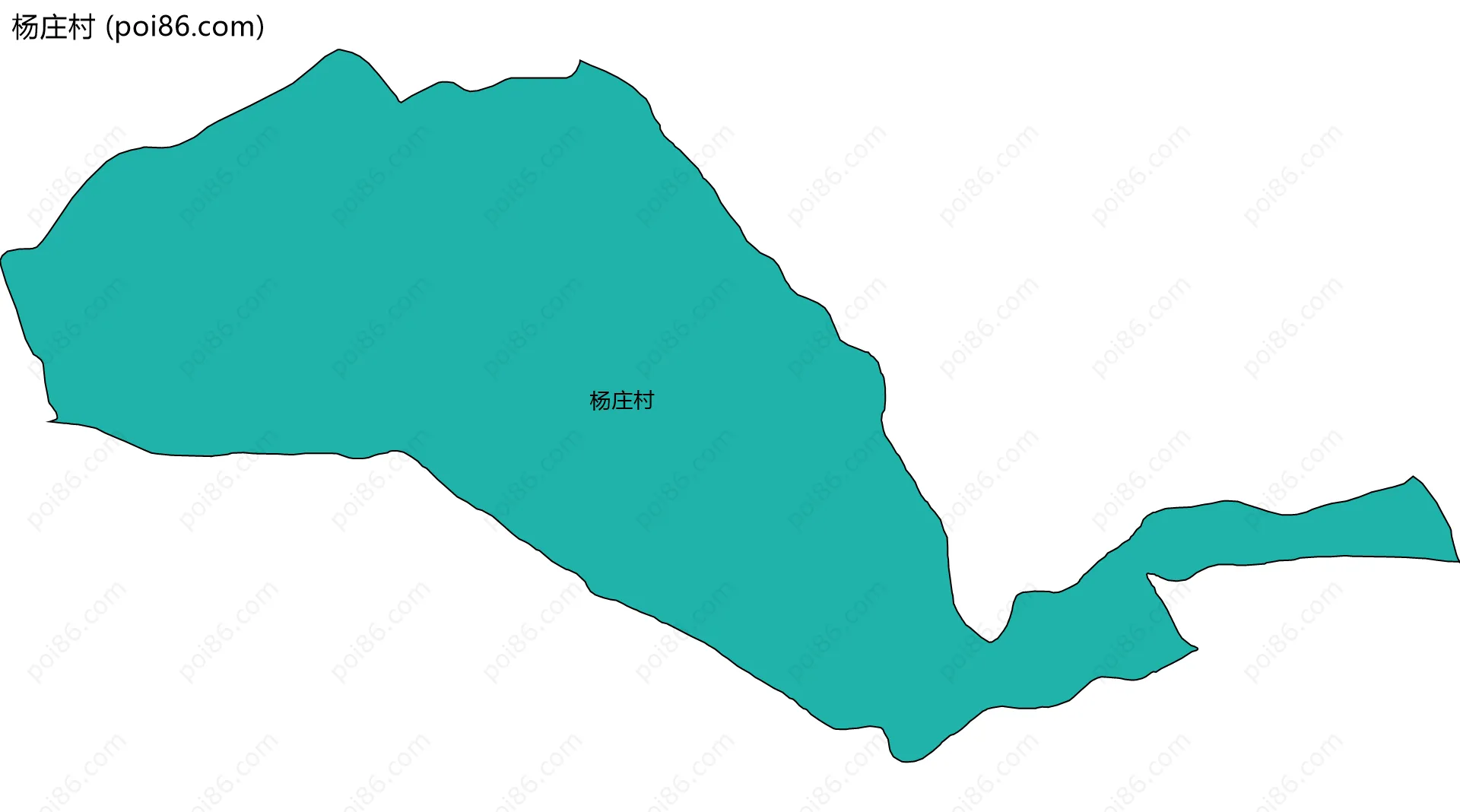 杨庄村边界地图