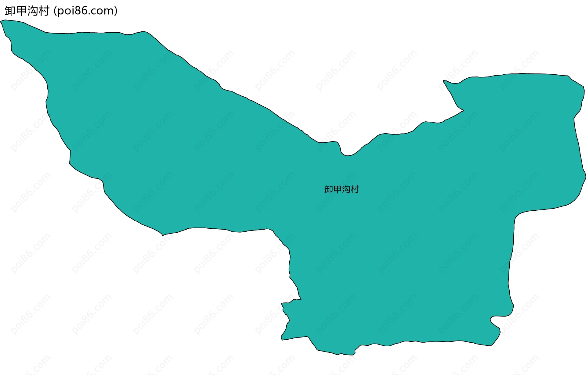 卸甲沟村边界地图