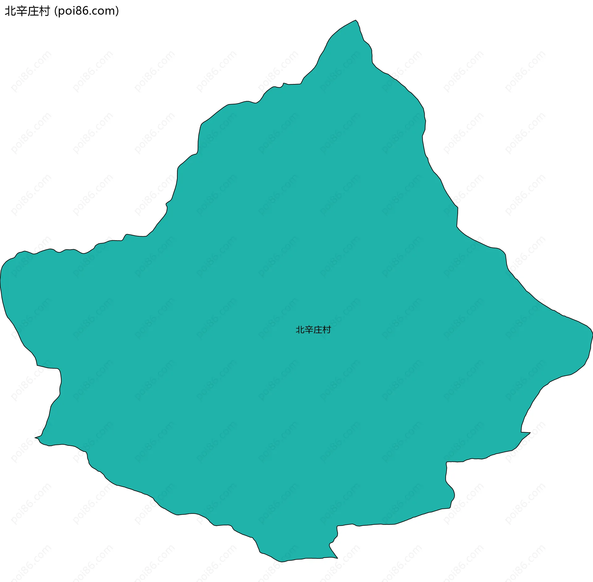 北辛庄村边界地图