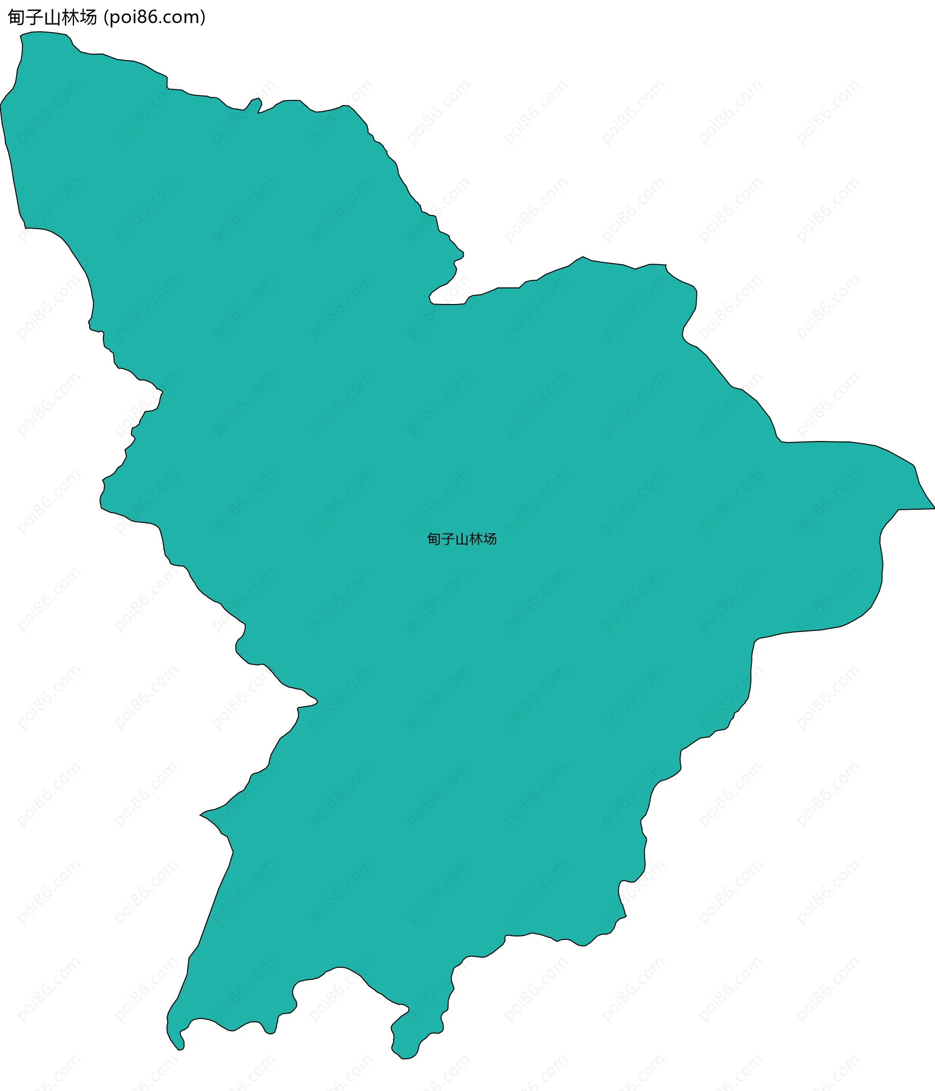 甸子山林场边界地图