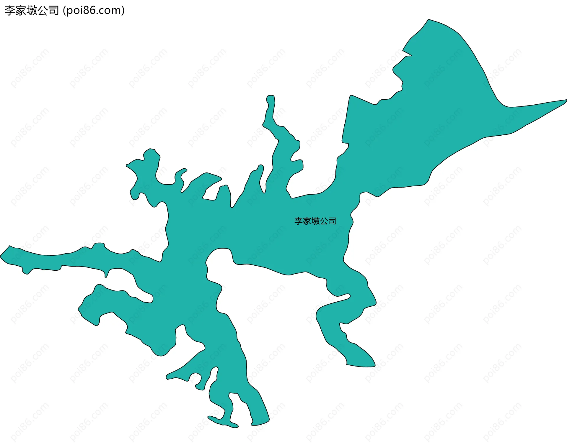 李家墩公司边界地图