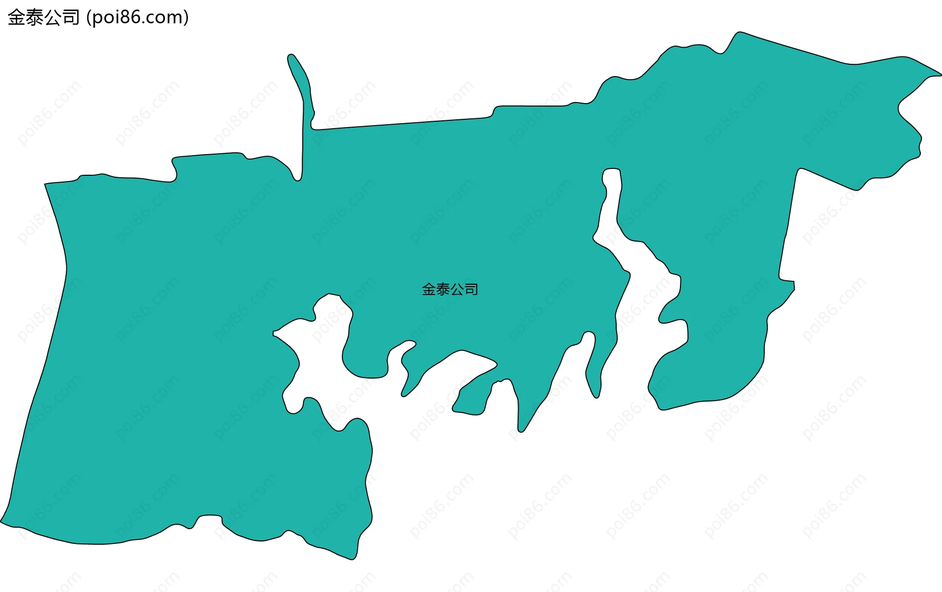 金泰公司边界地图