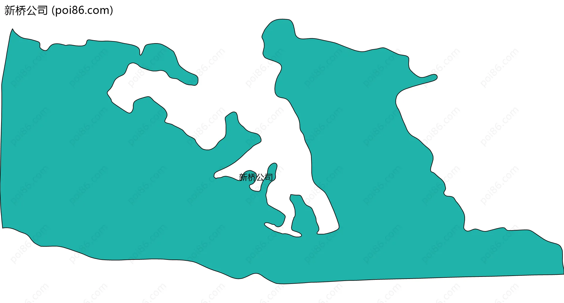 新桥公司边界地图