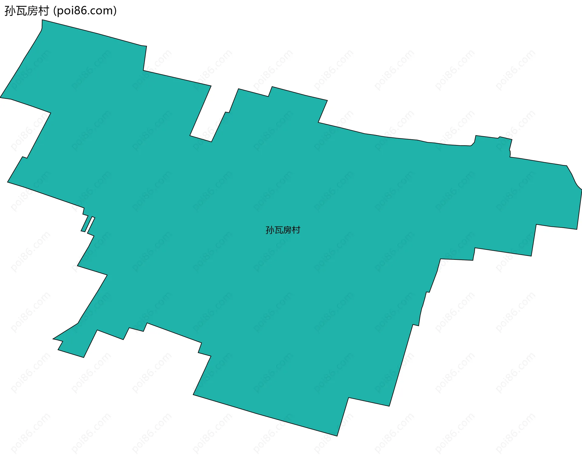 孙瓦房村边界地图