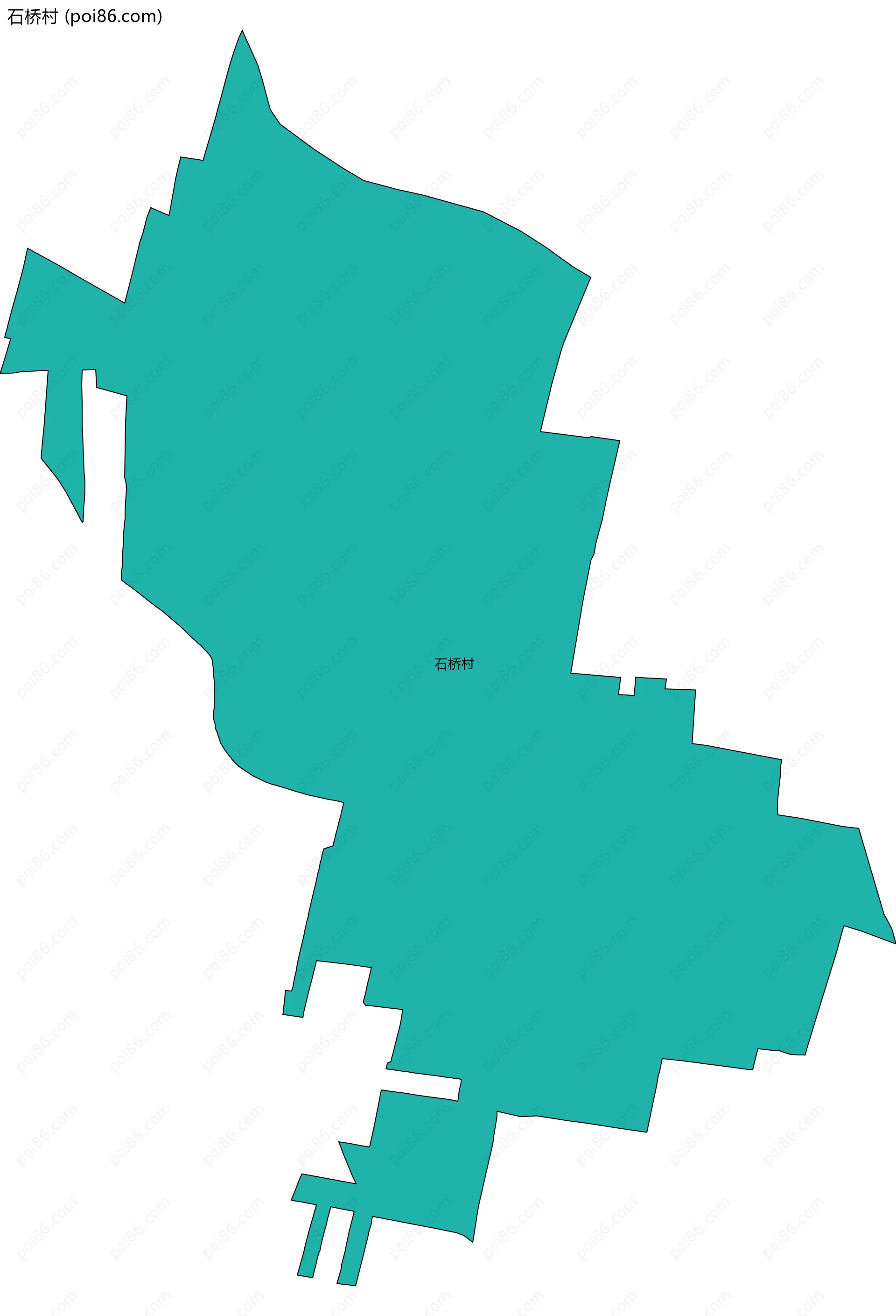 石桥村边界地图