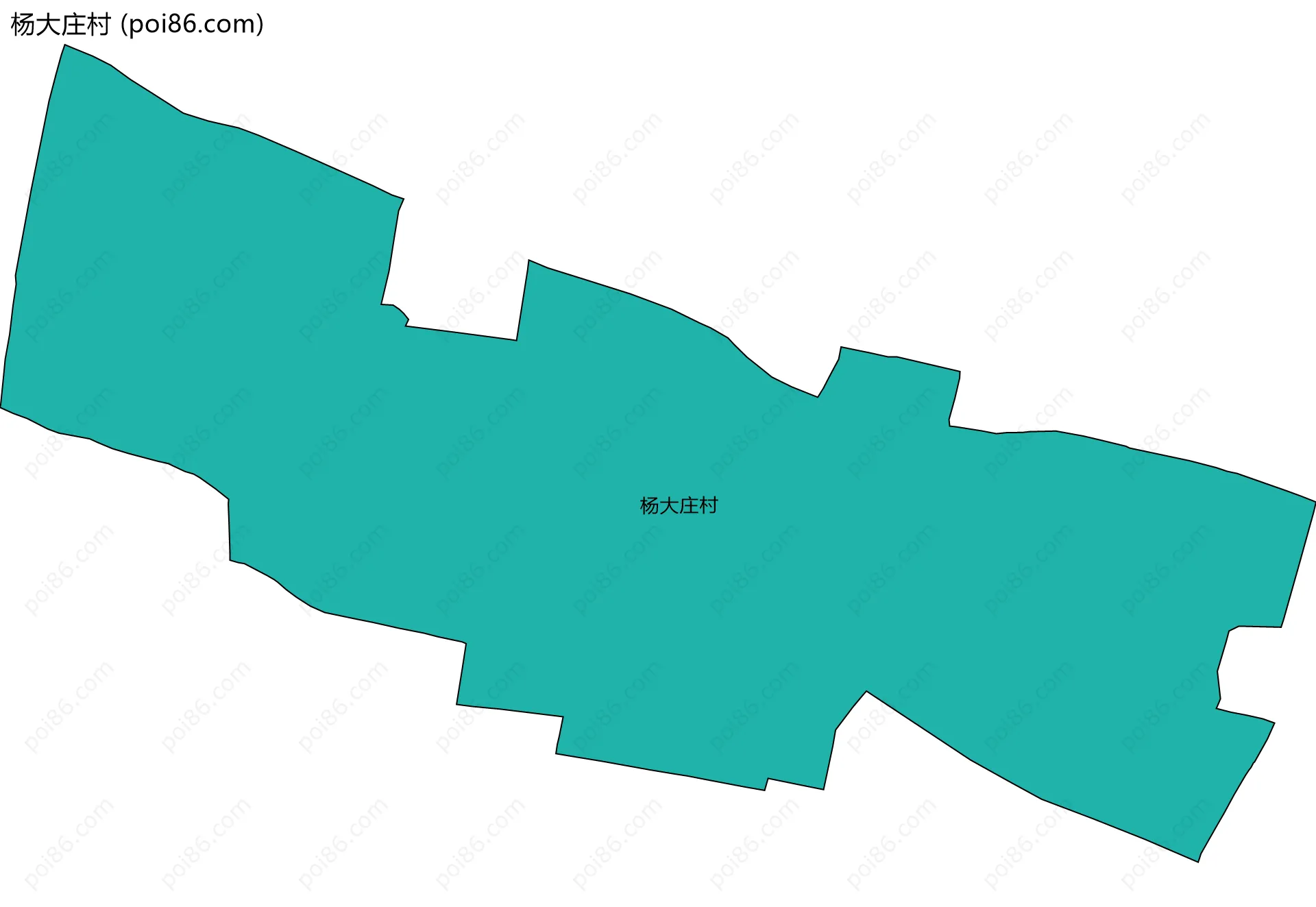 杨大庄村边界地图