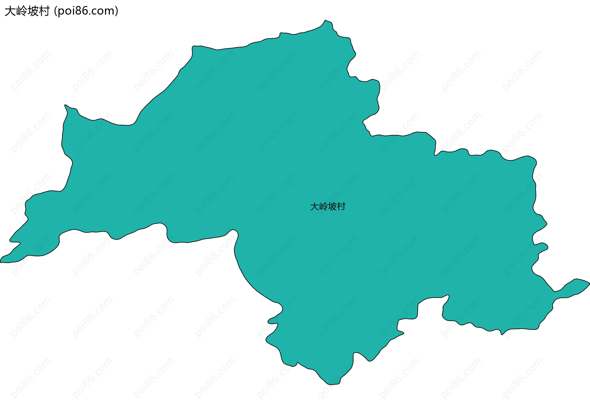 大岭坡村边界地图