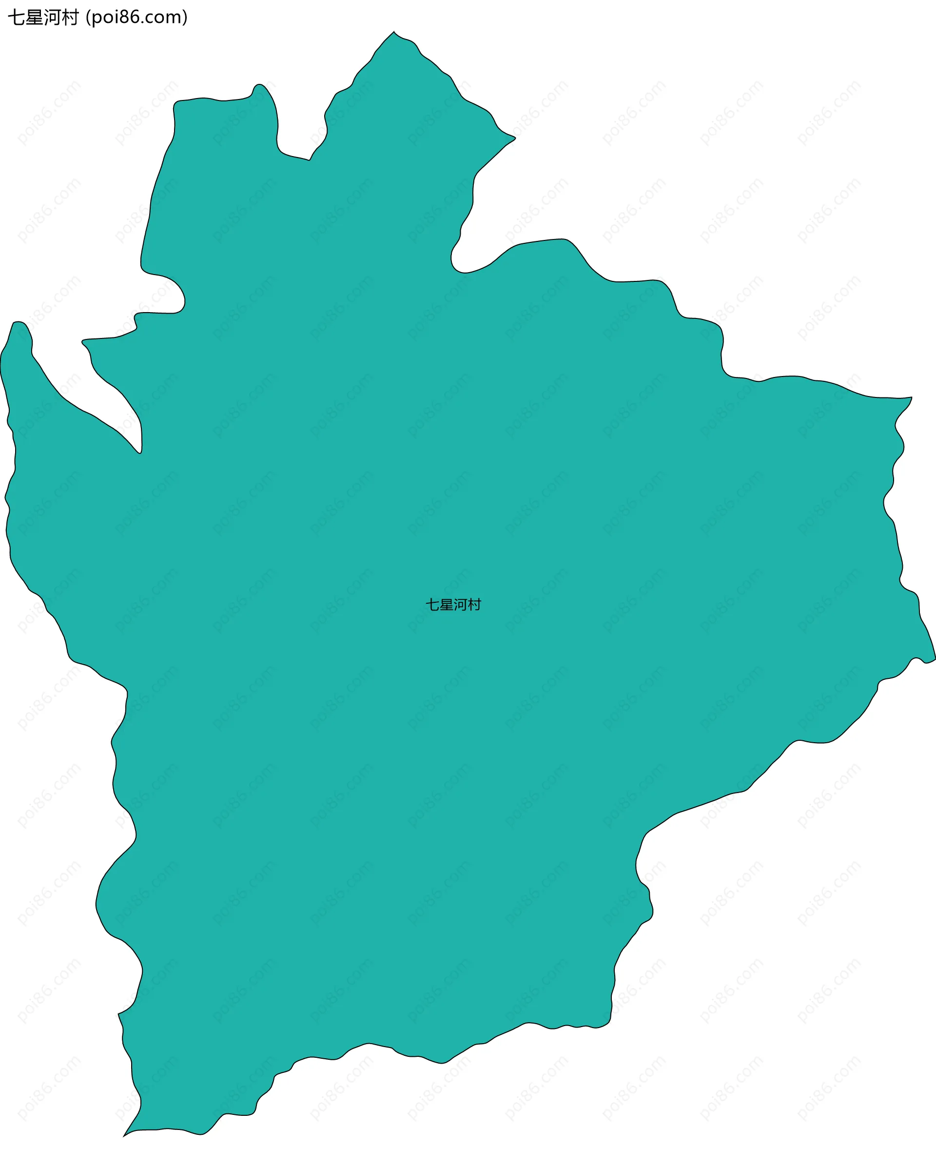 七星河村边界地图