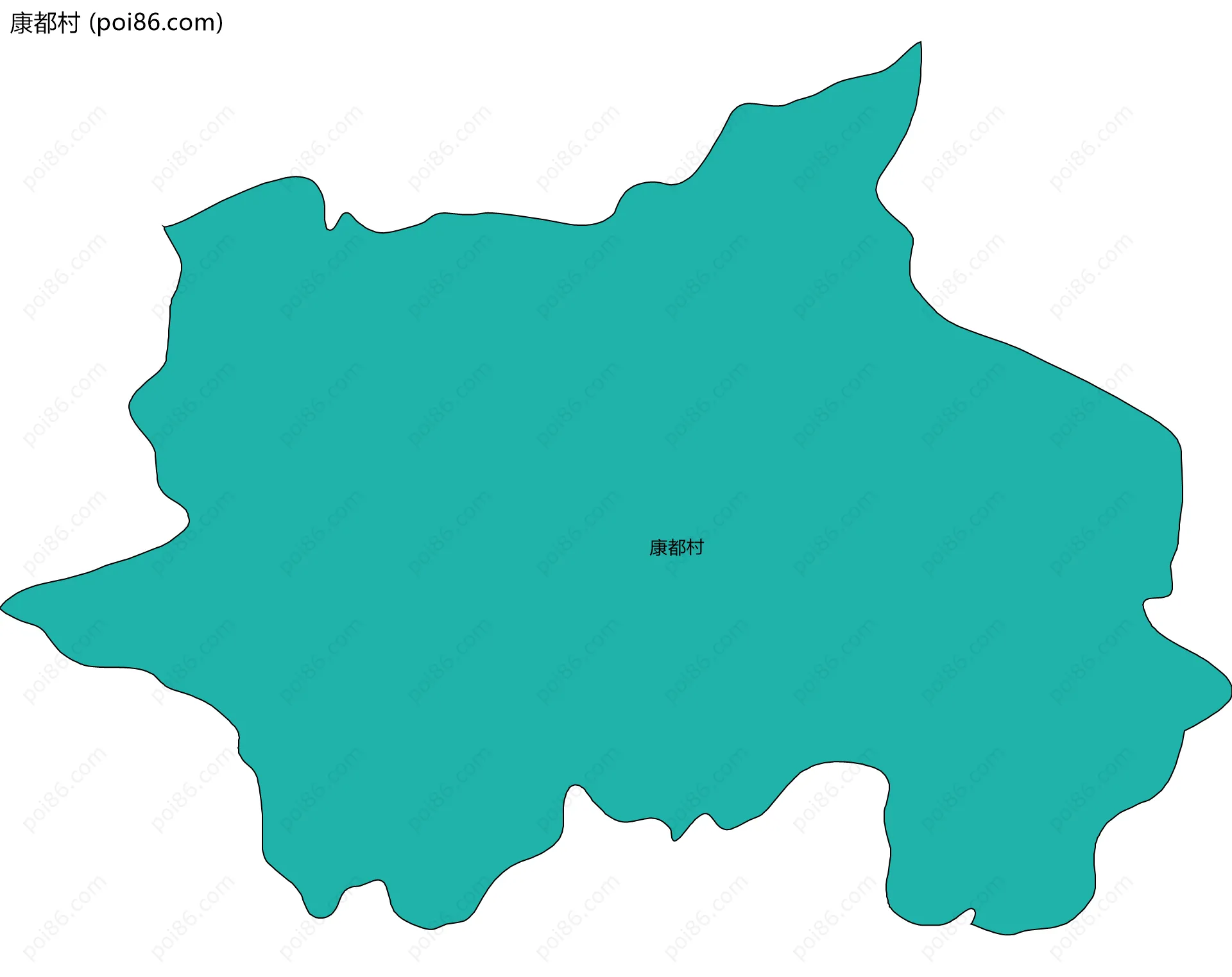 康都村边界地图