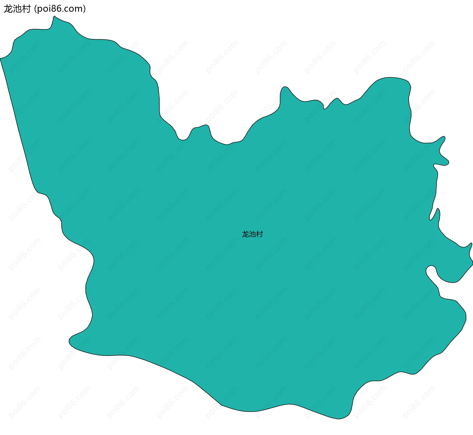 龙池村边界地图
