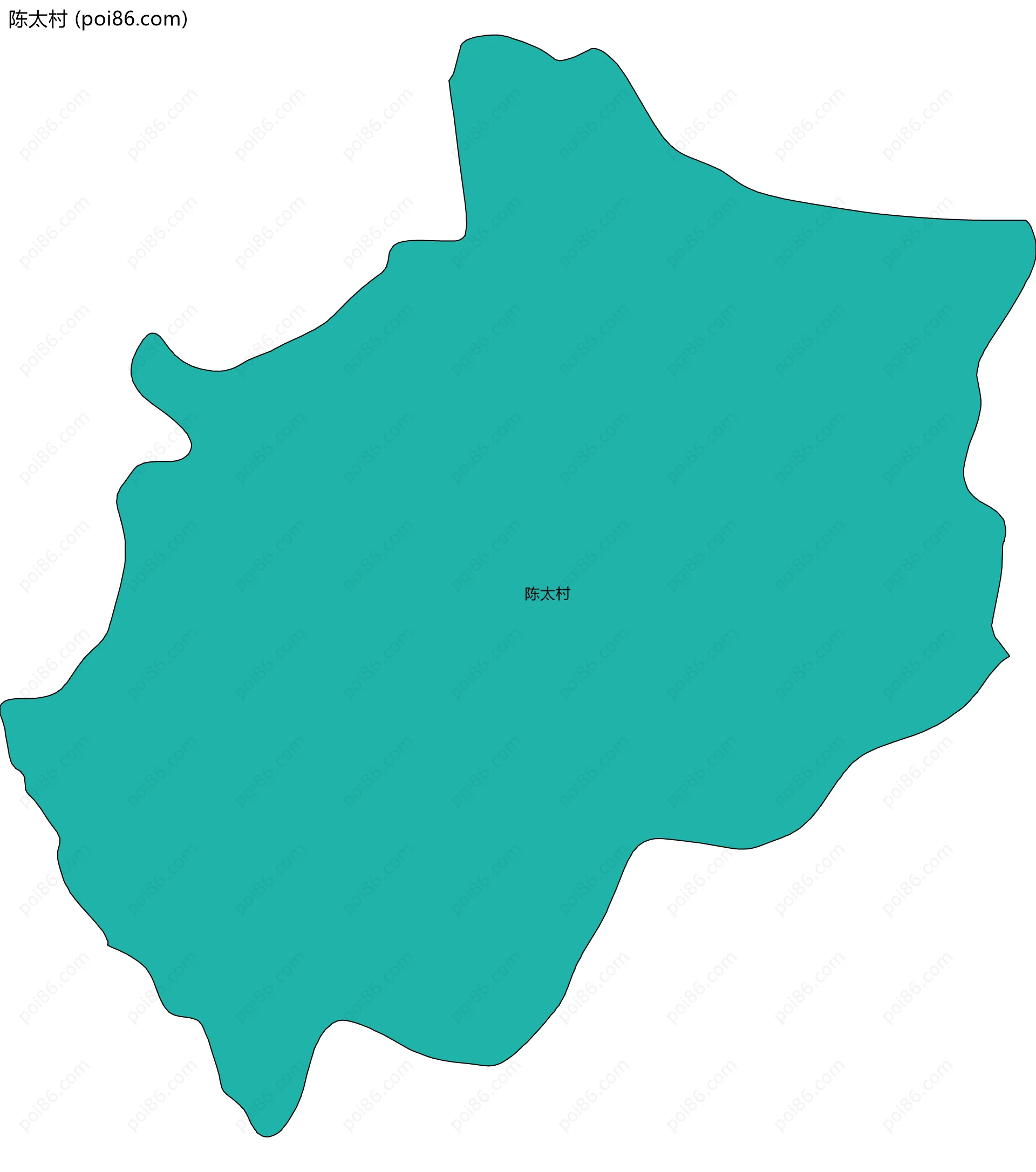 陈太村边界地图