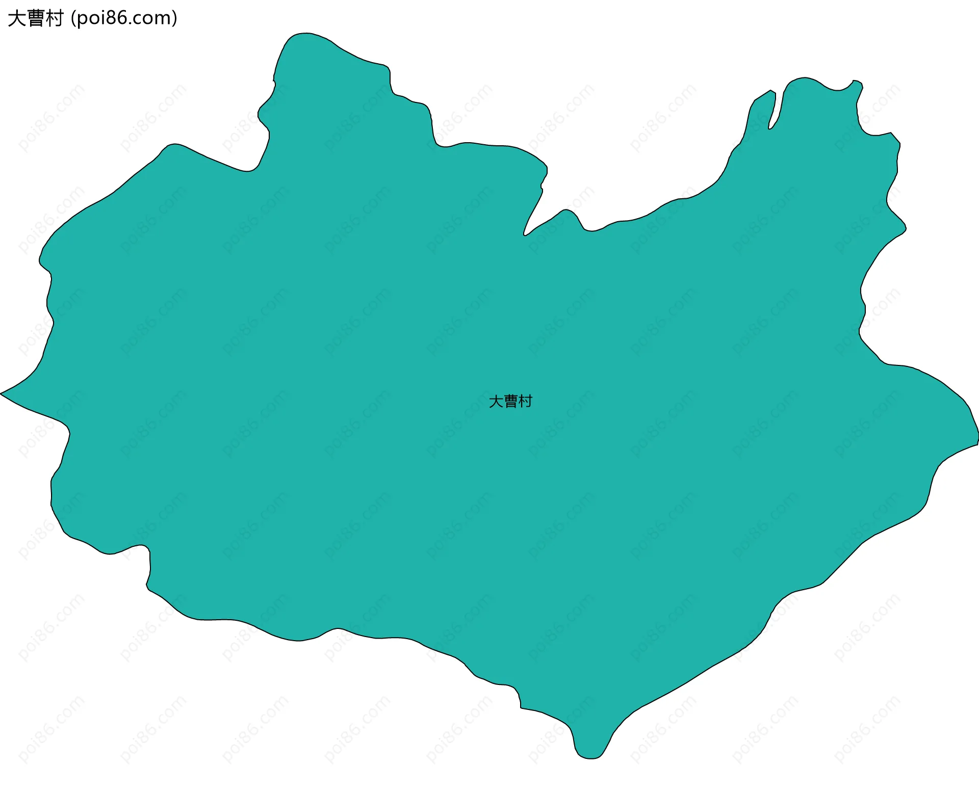 大曹村边界地图