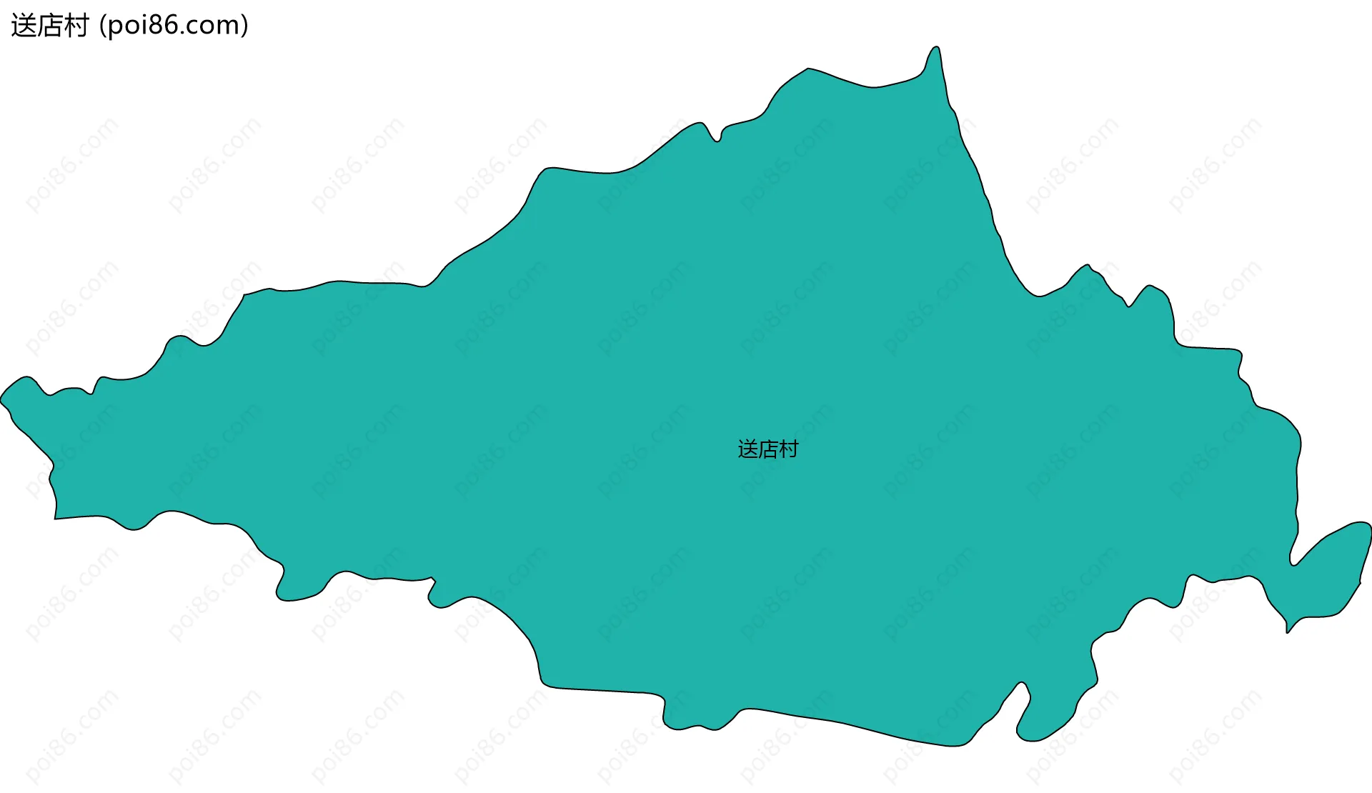 送店村边界地图