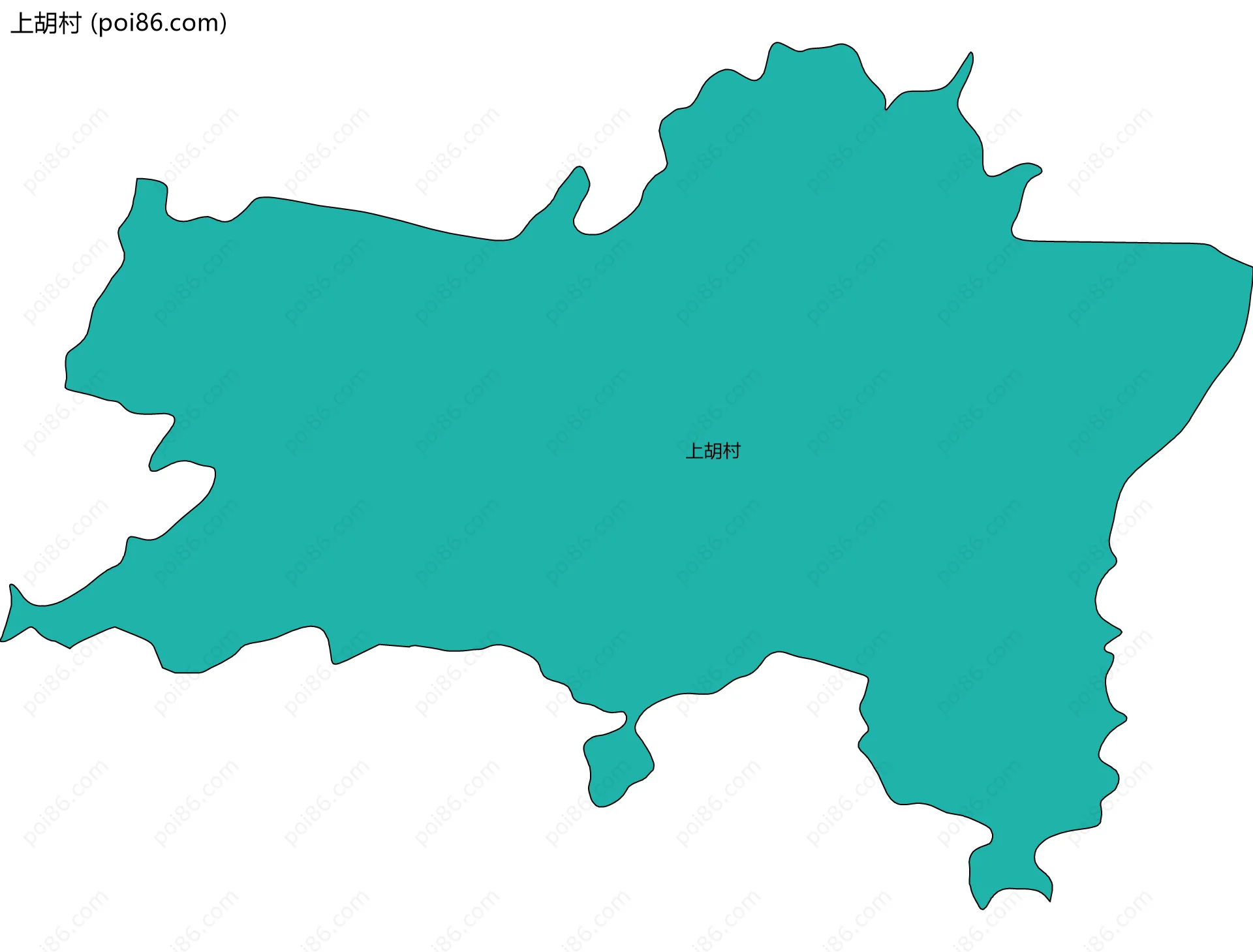 上胡村边界地图