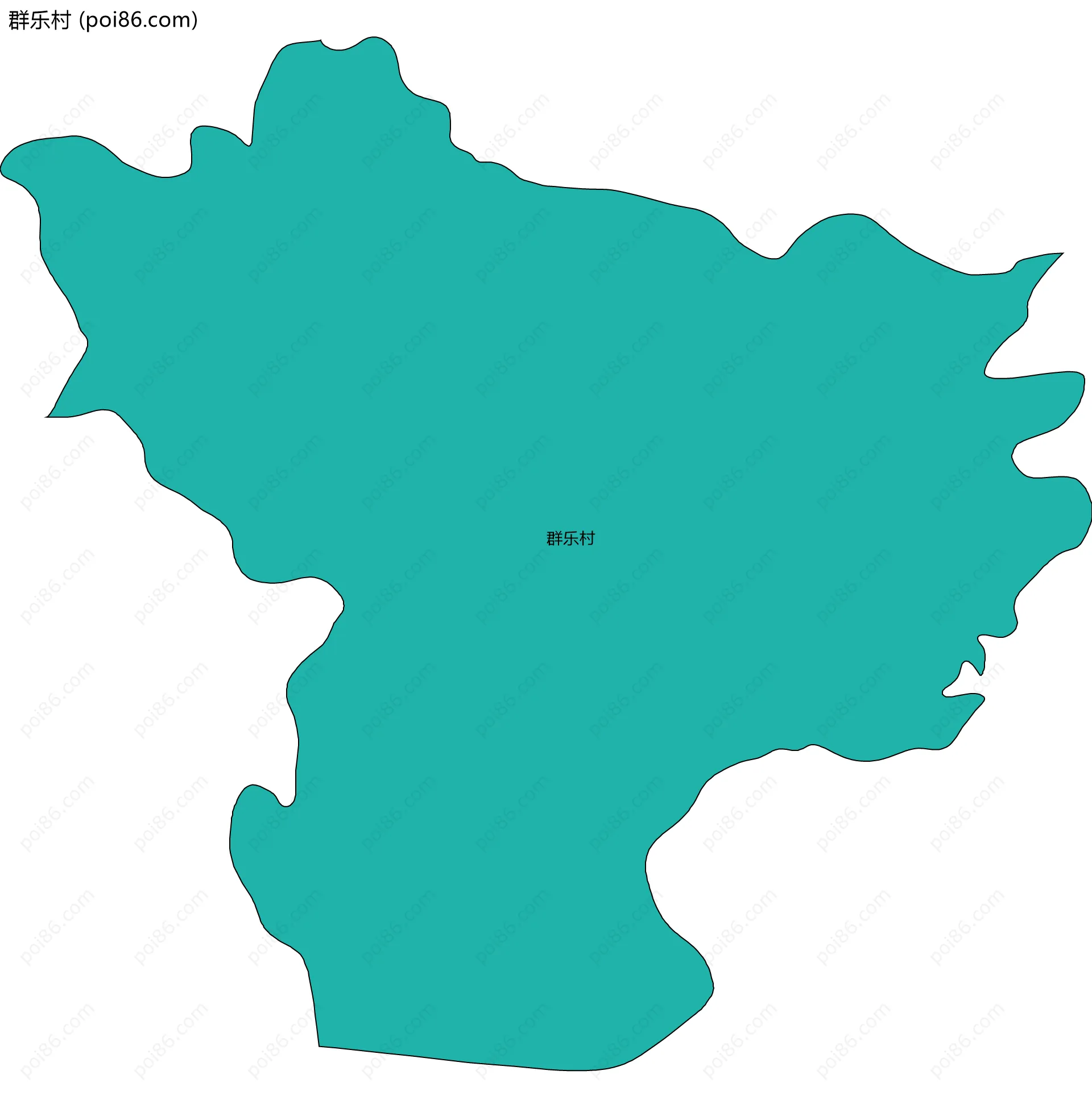 群乐村边界地图