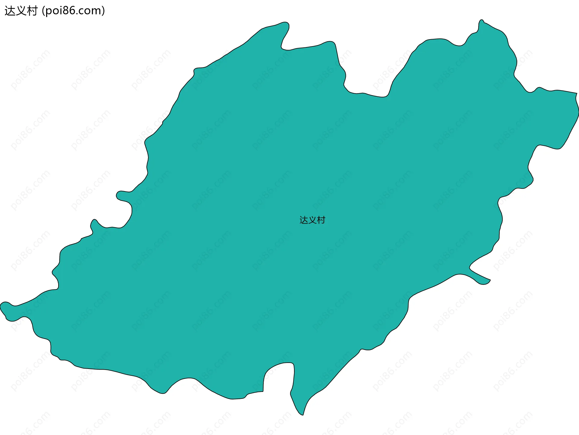 达义村边界地图