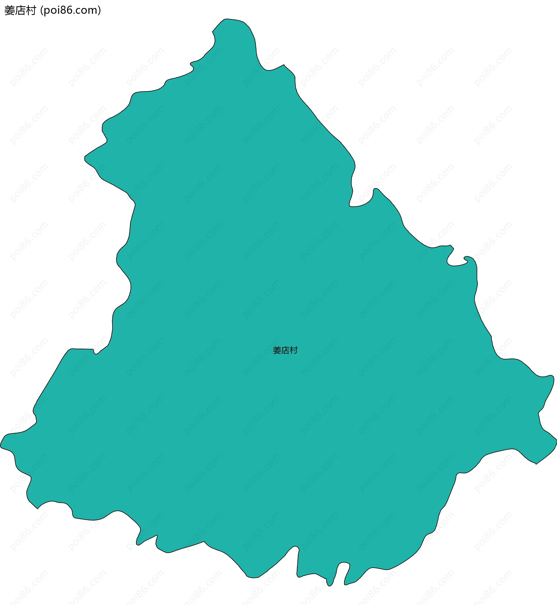 姜店村边界地图