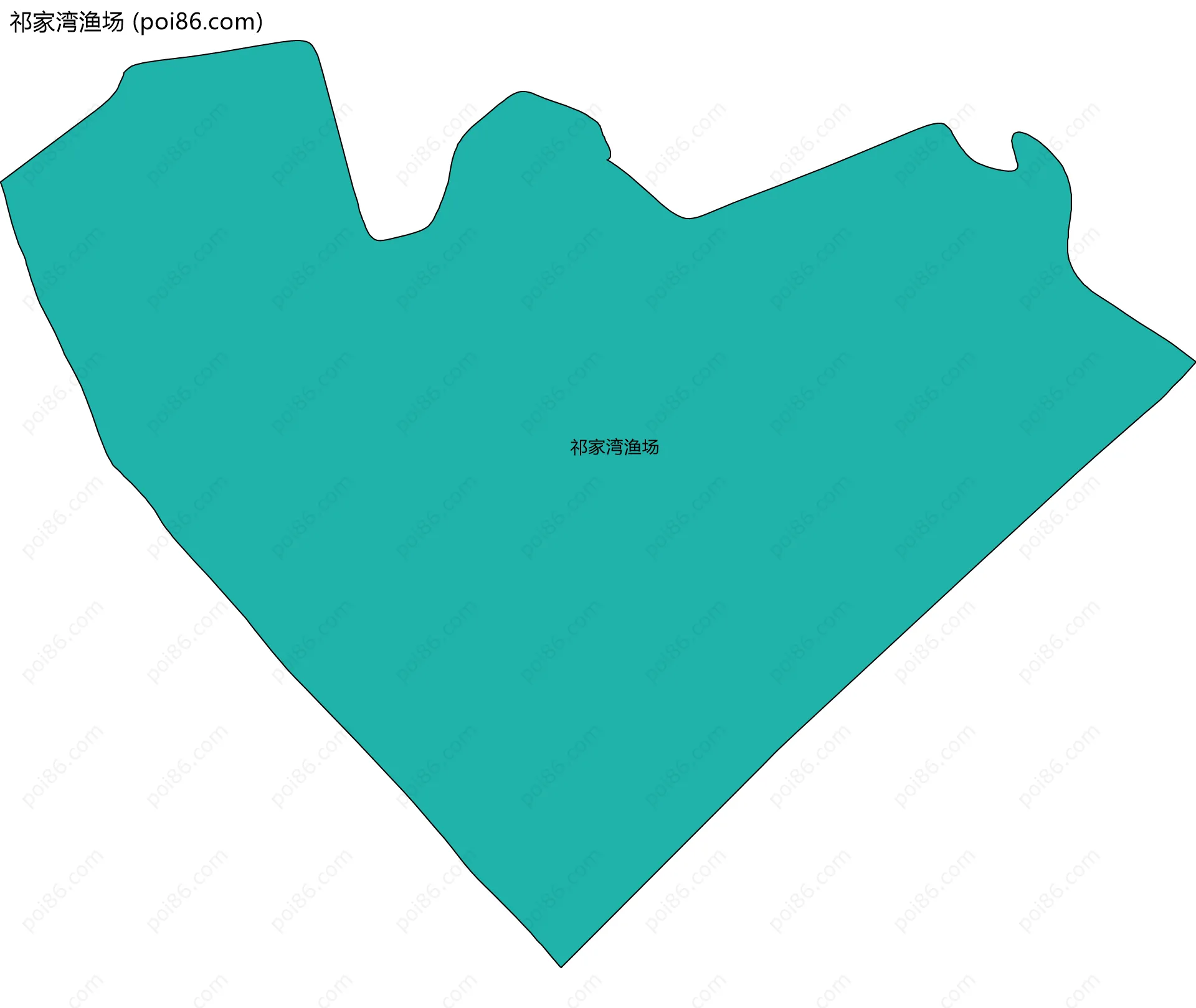 祁家湾渔场边界地图