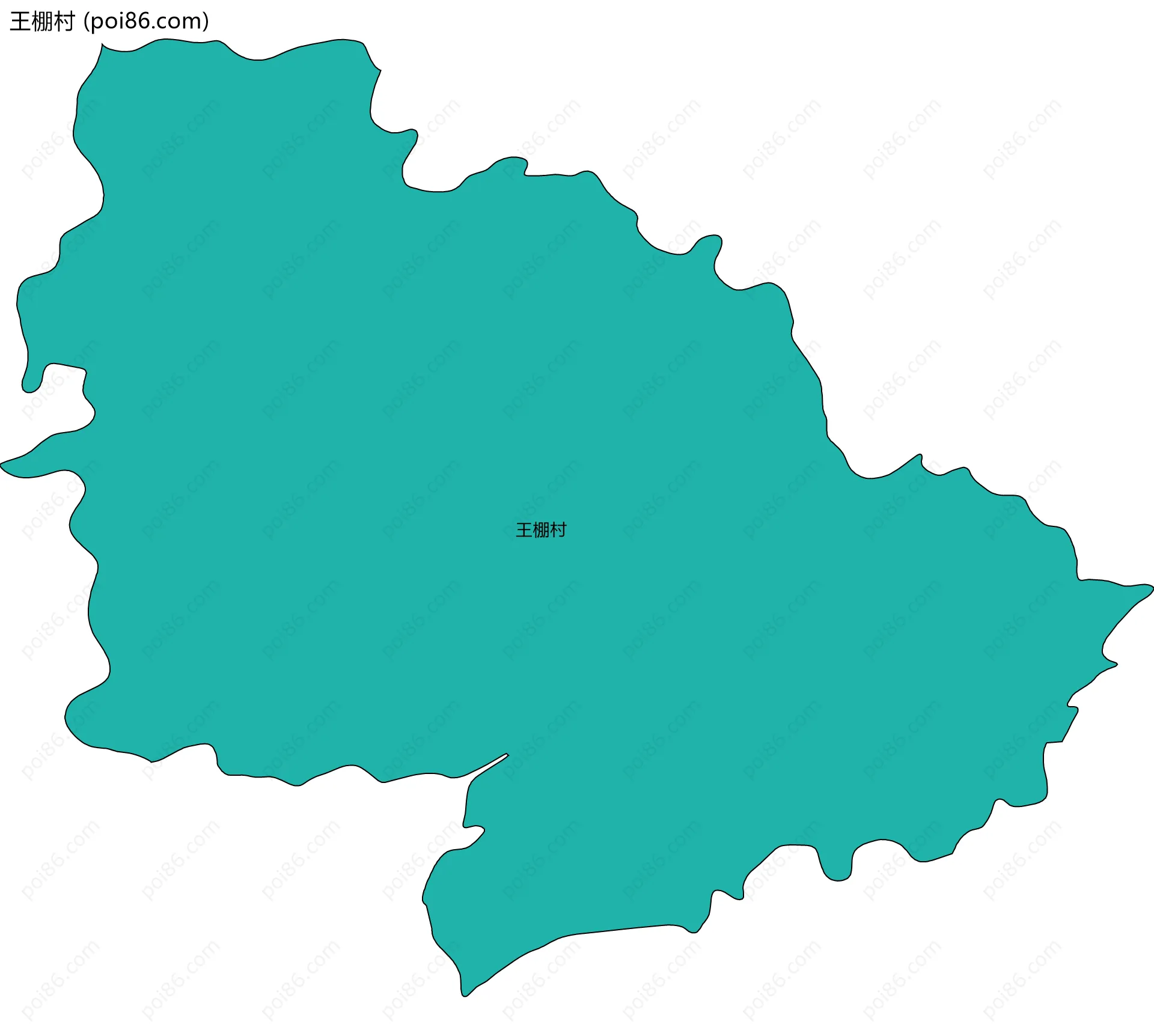 王棚村边界地图