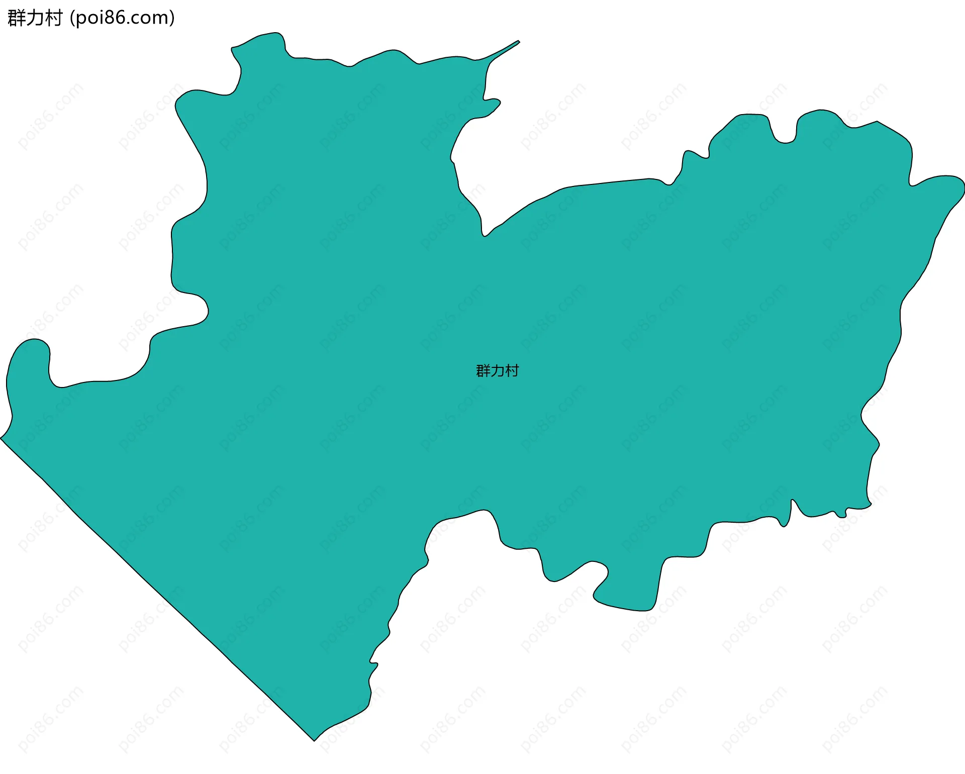 群力村边界地图