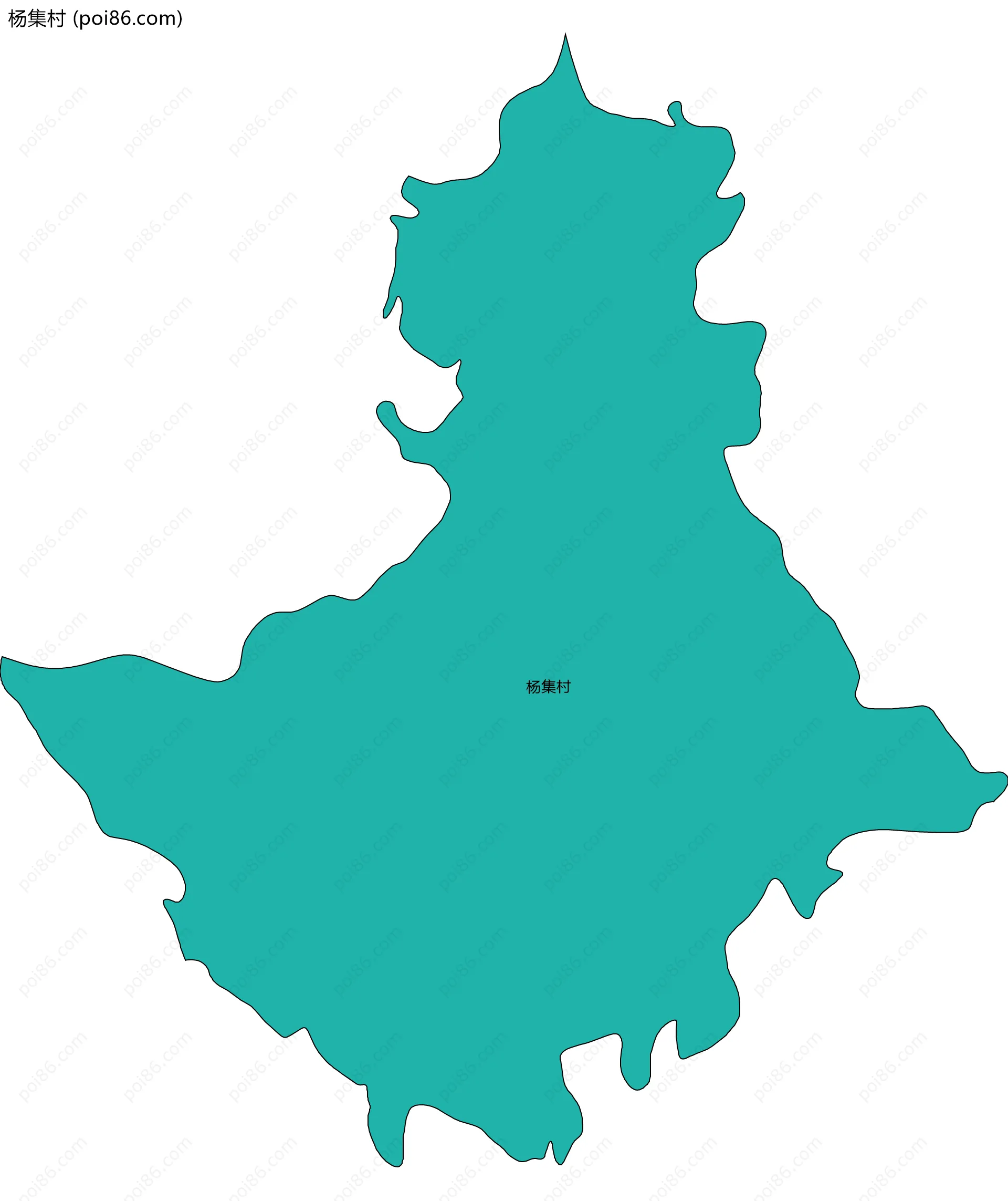 杨集村边界地图