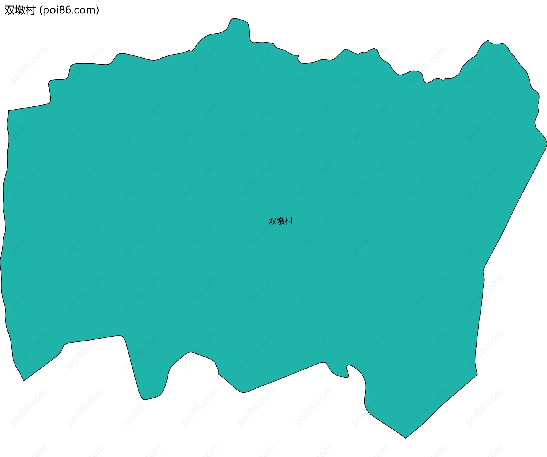 双墩村边界地图