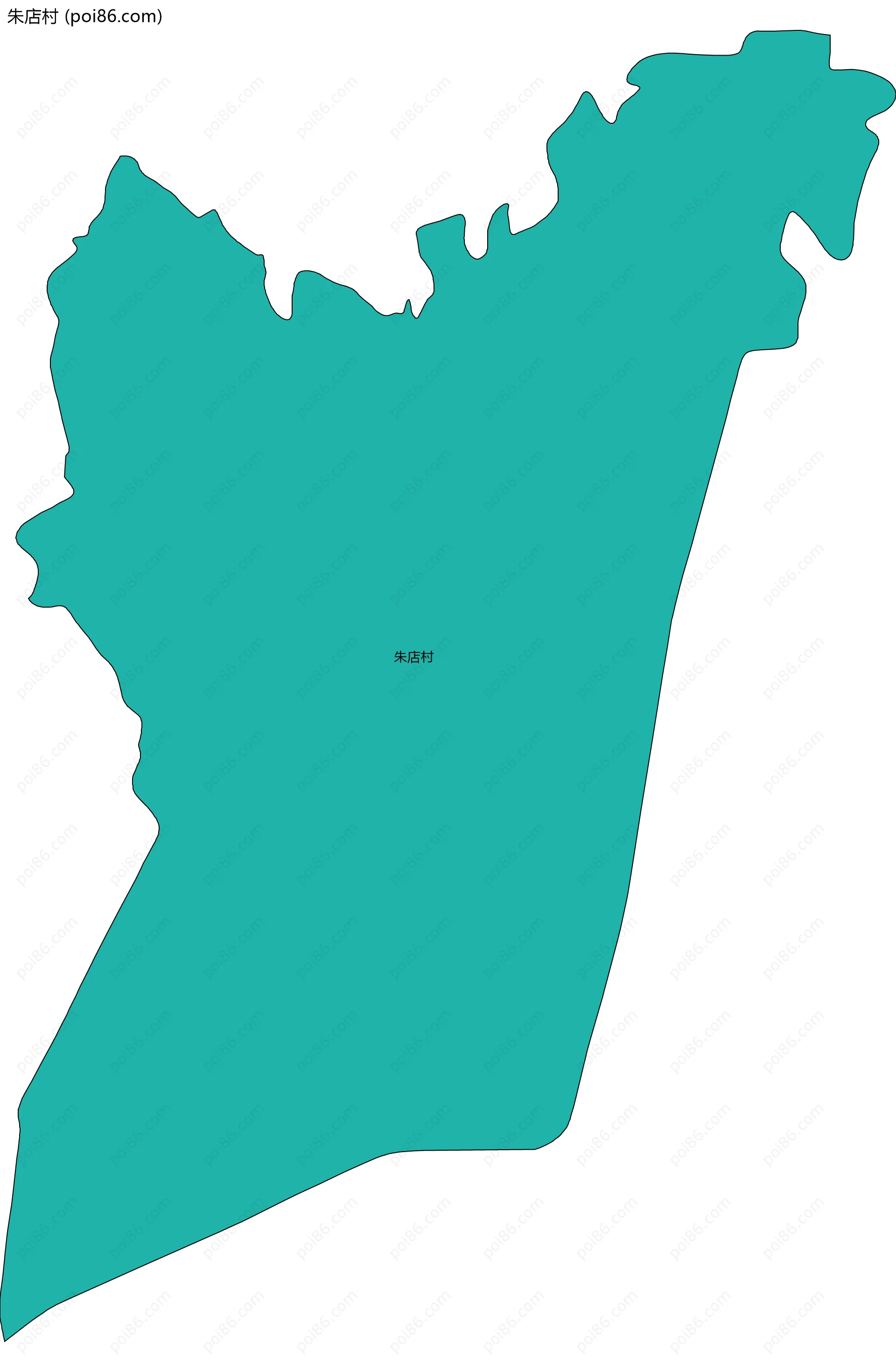 朱店村边界地图