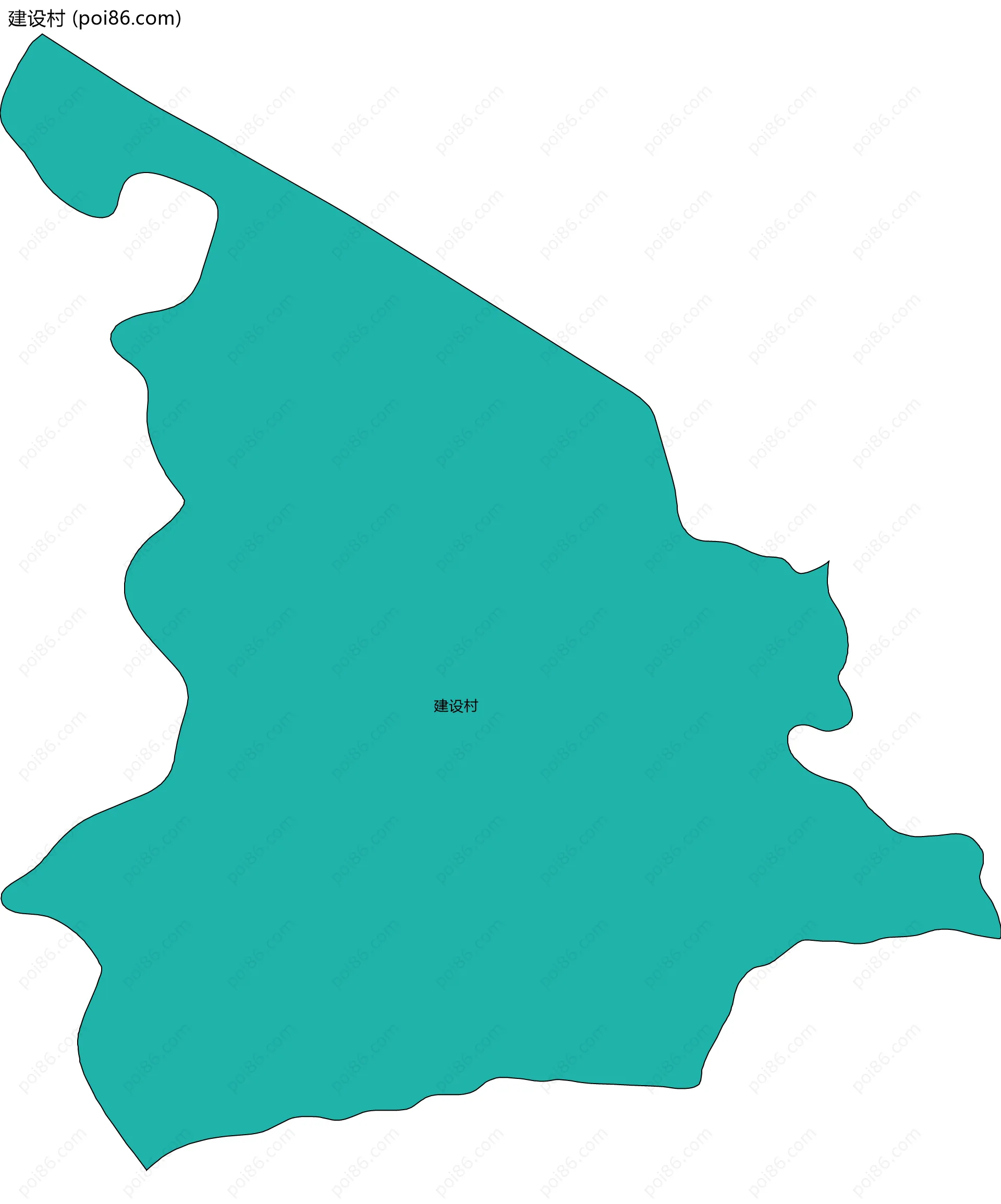 建设村边界地图