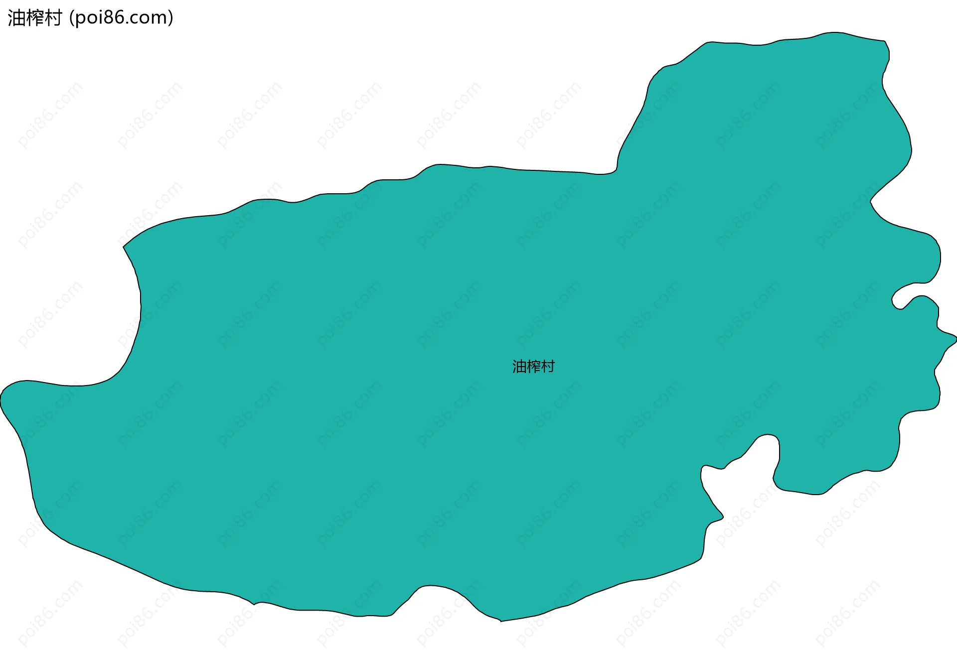 油榨村边界地图
