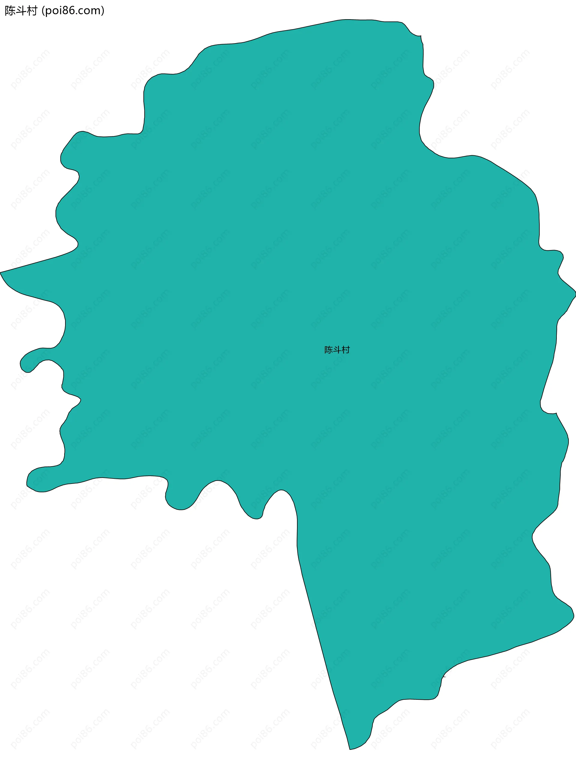 陈斗村边界地图