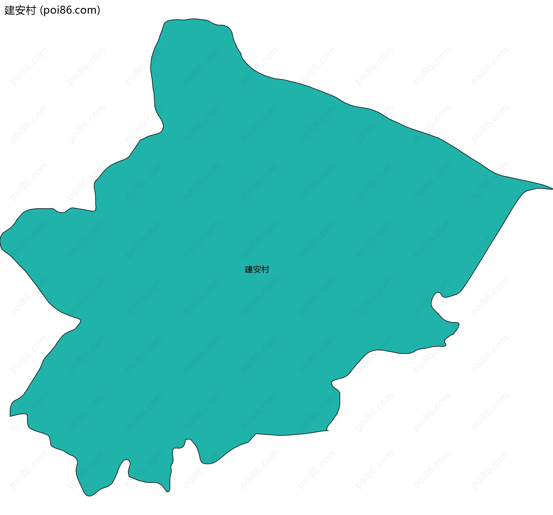 建安村边界地图
