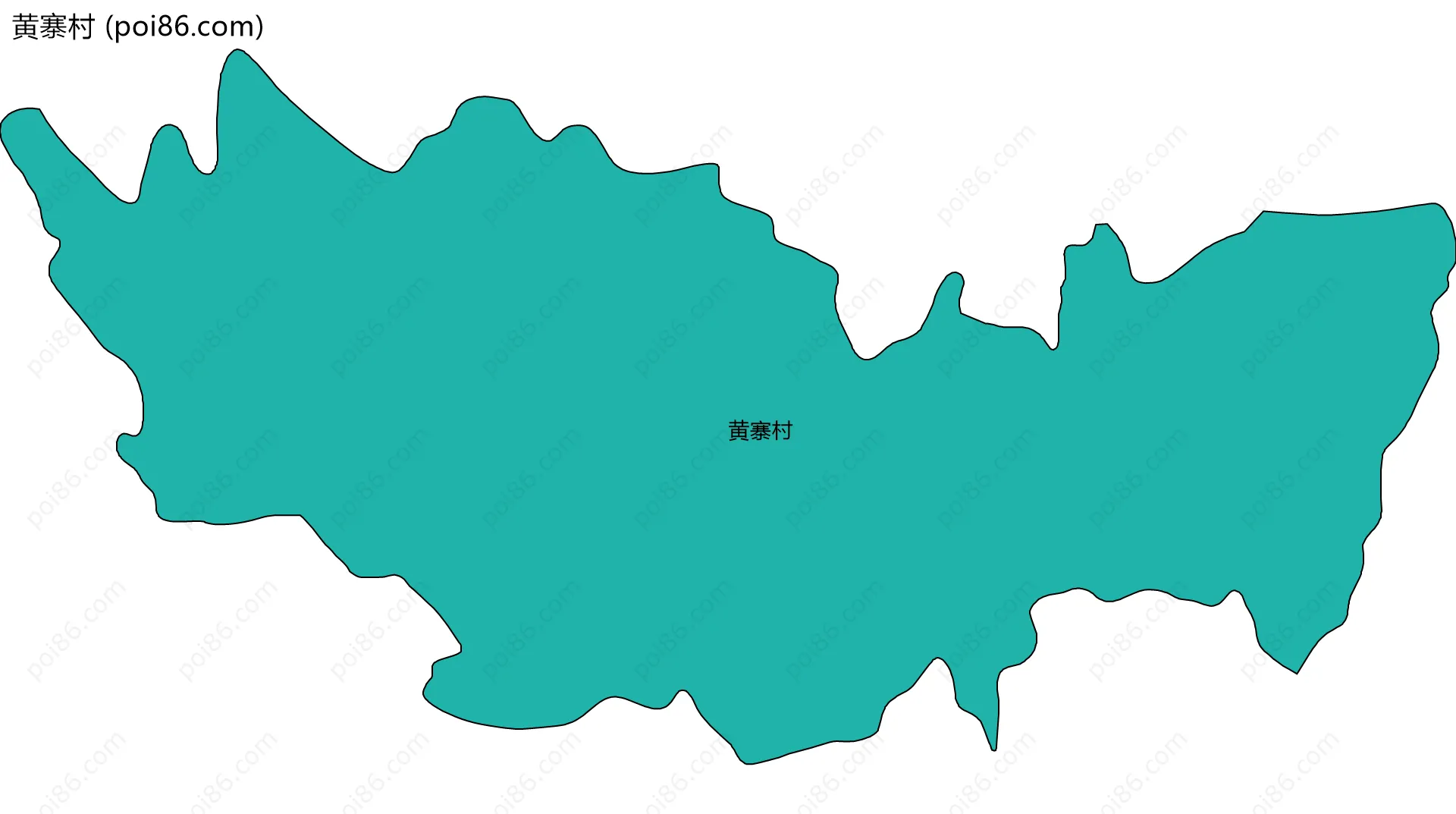 黄寨村边界地图