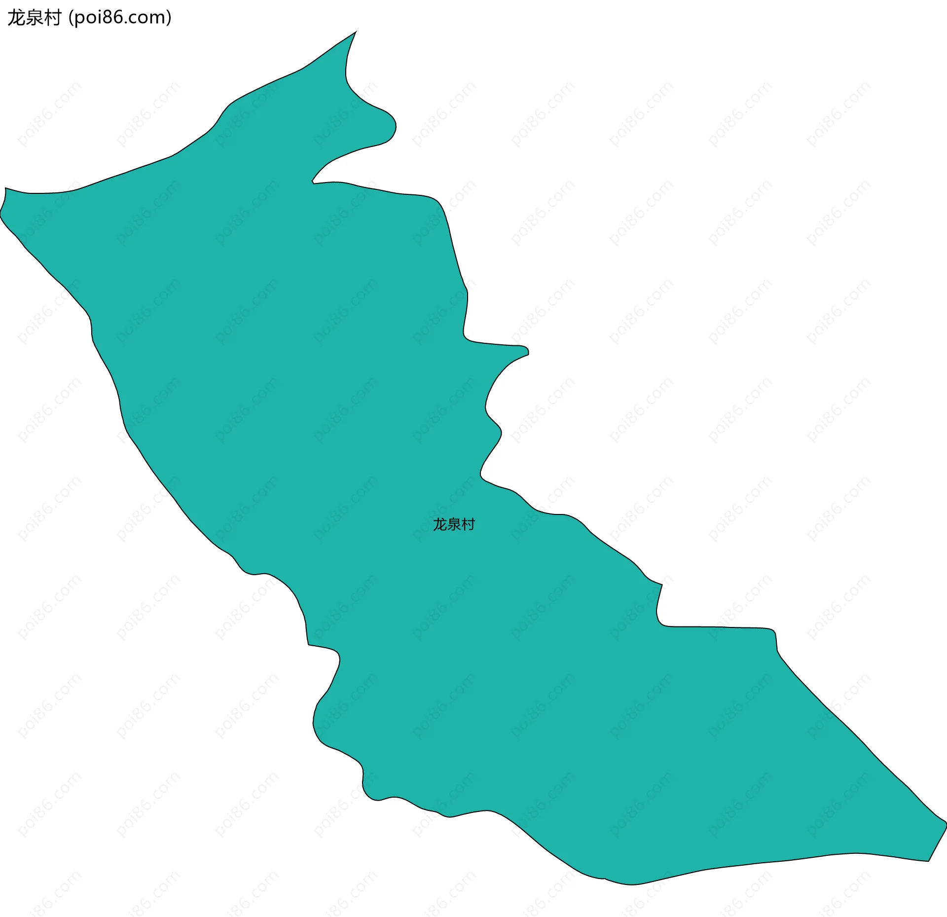 龙泉村边界地图