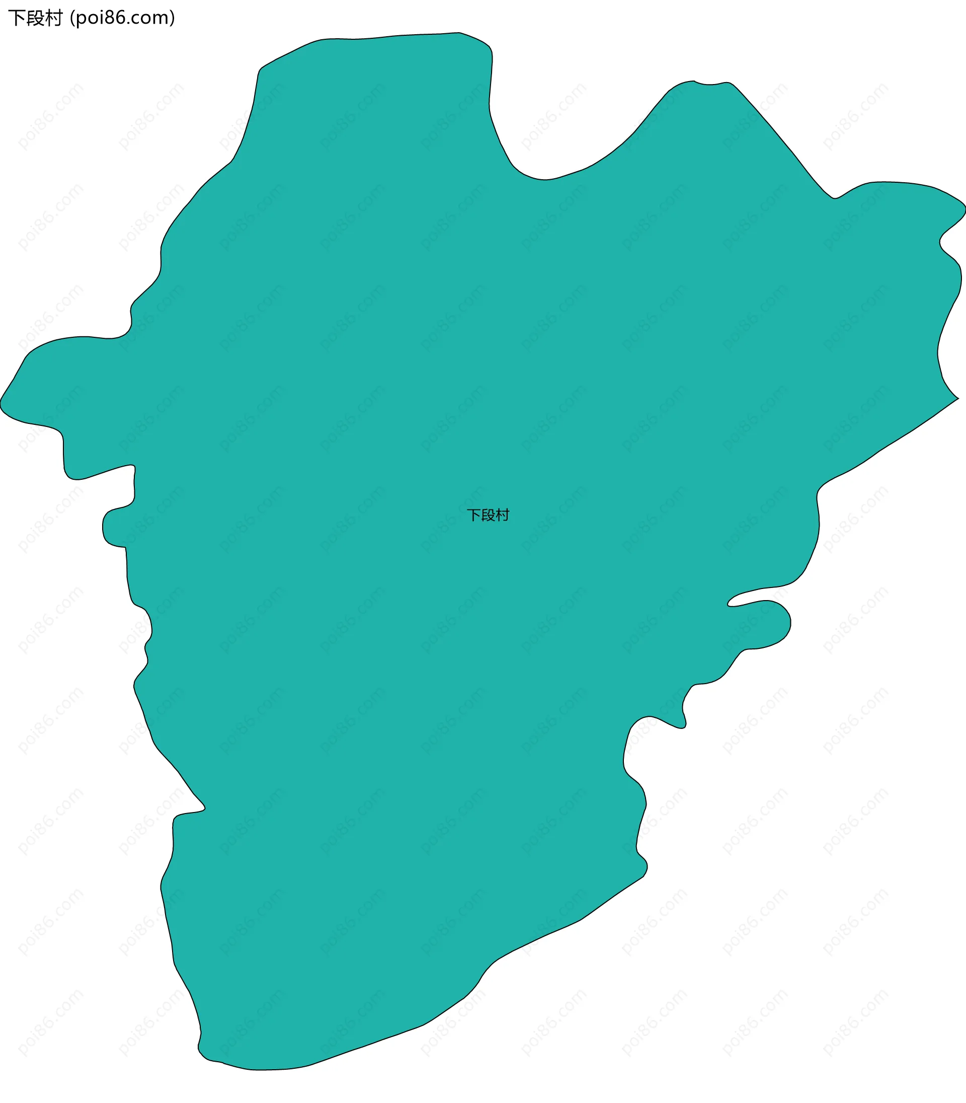 下段村边界地图