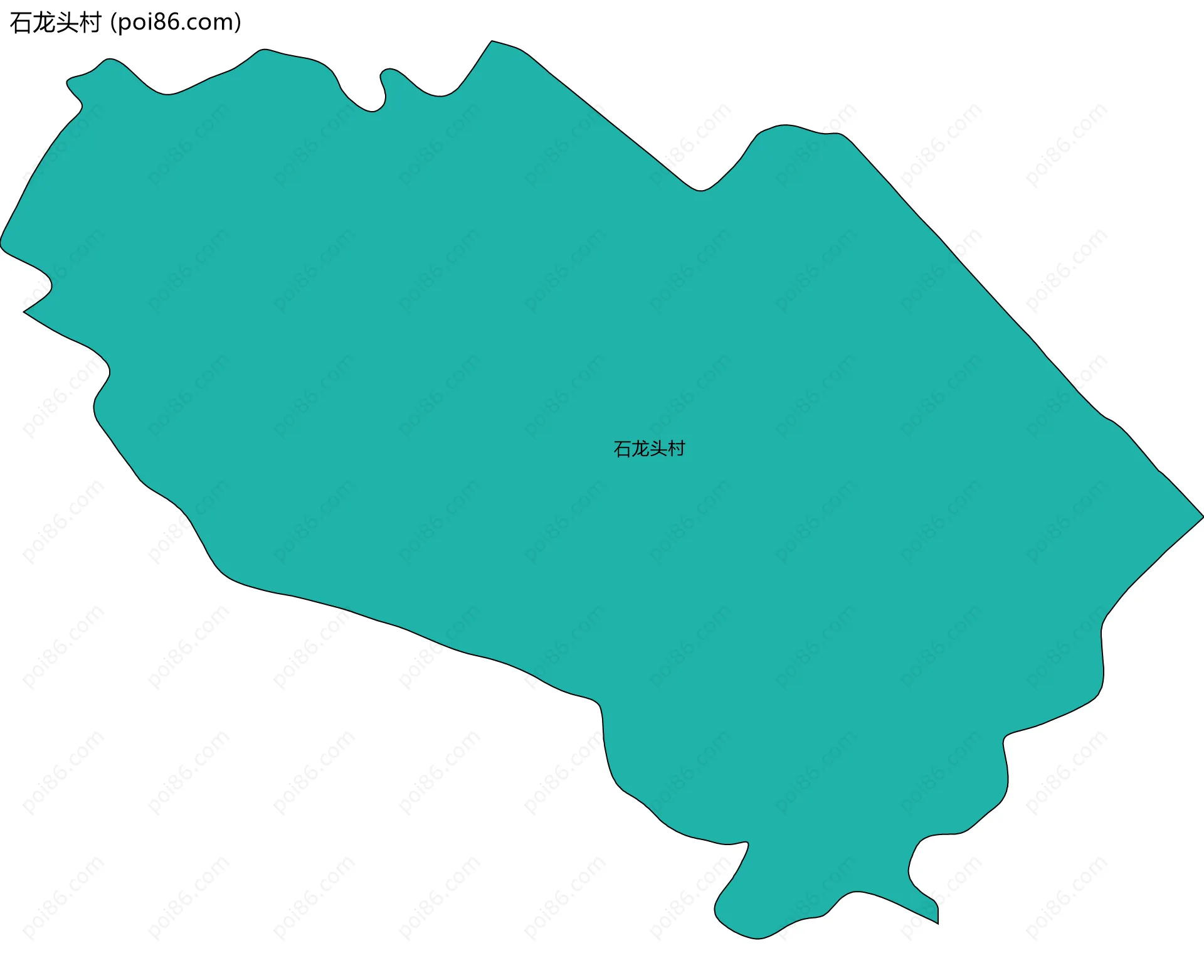 石龙头村边界地图
