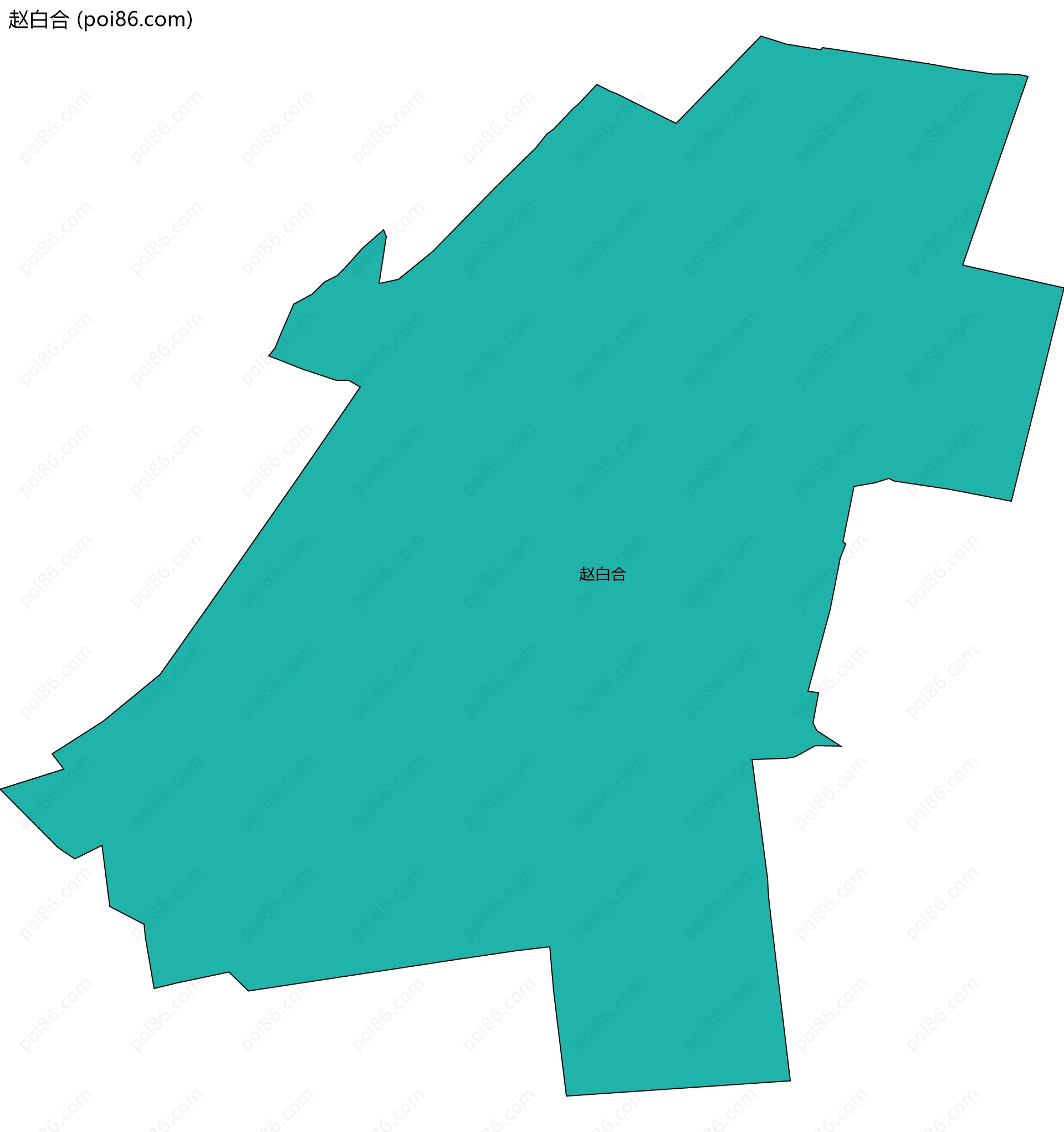 赵白合边界地图