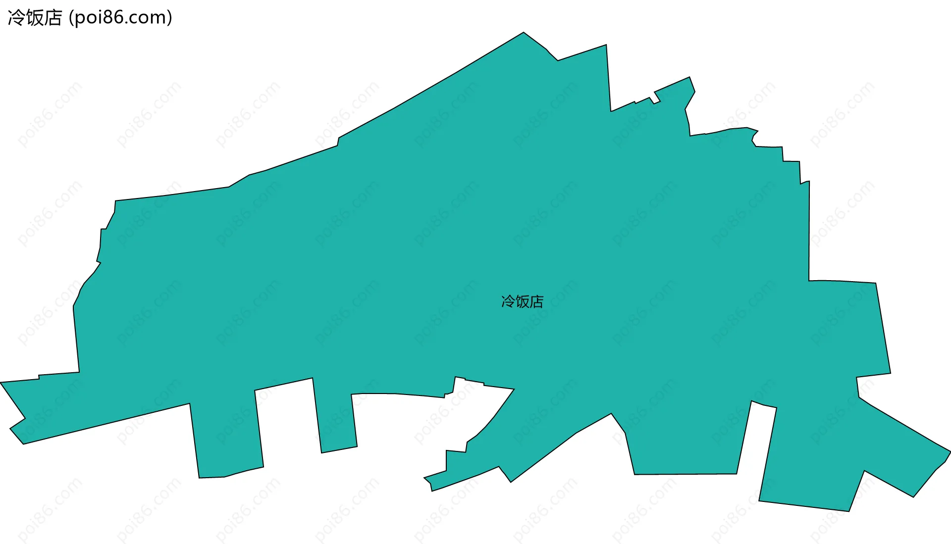 冷饭店边界地图