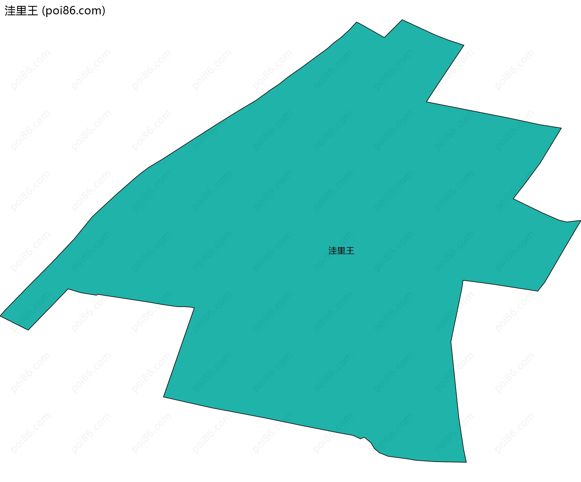 洼里王边界地图