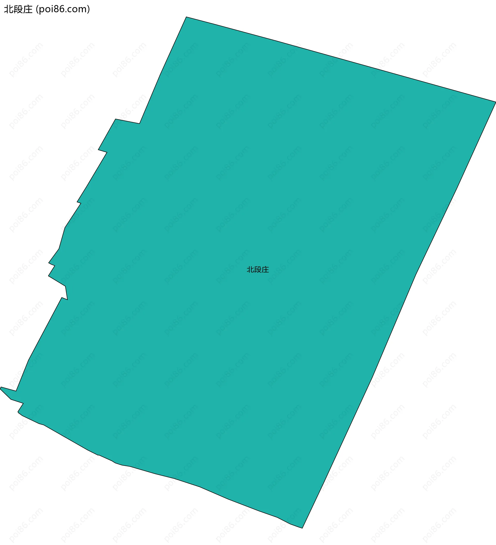 北段庄边界地图