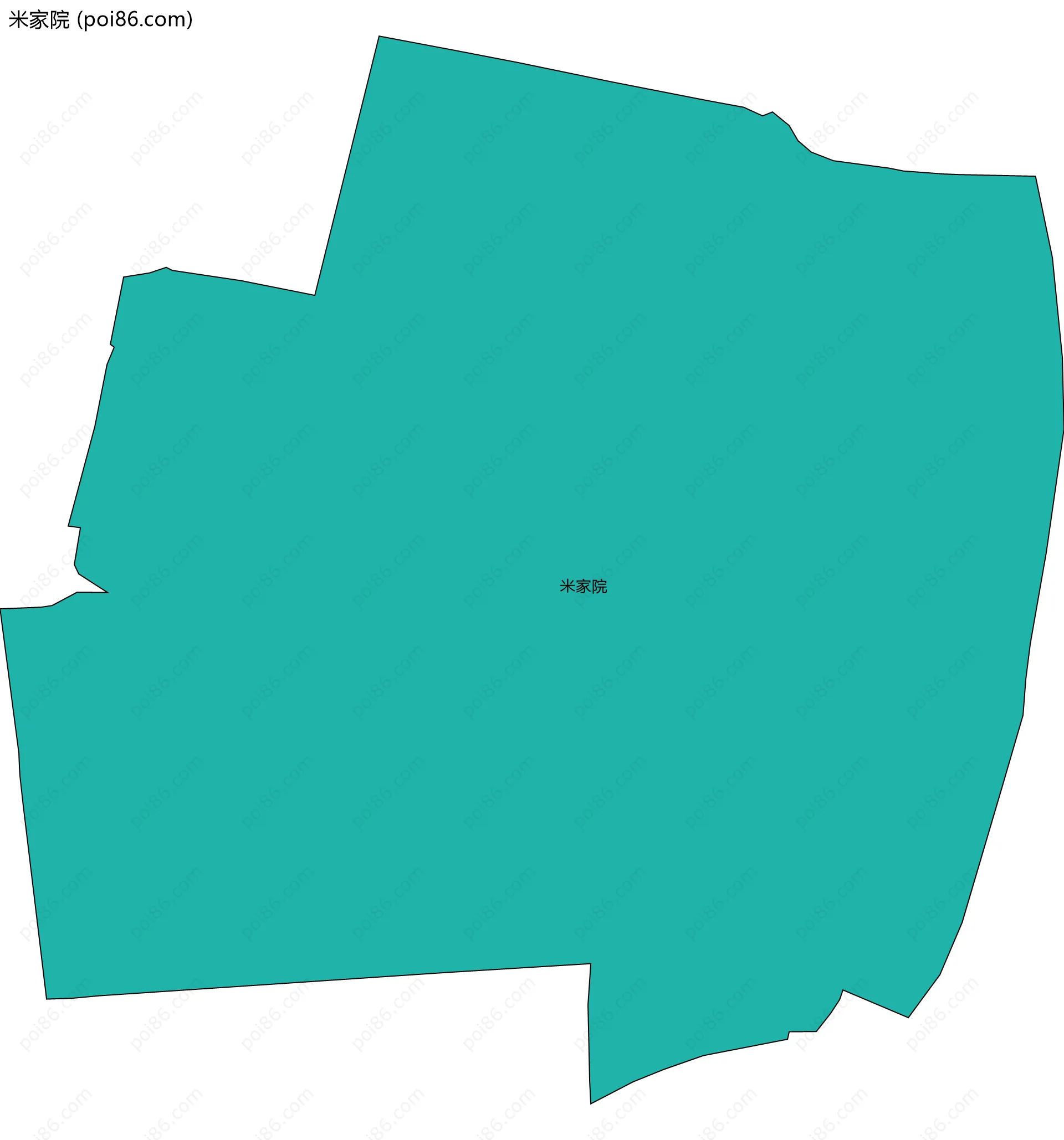 米家院边界地图