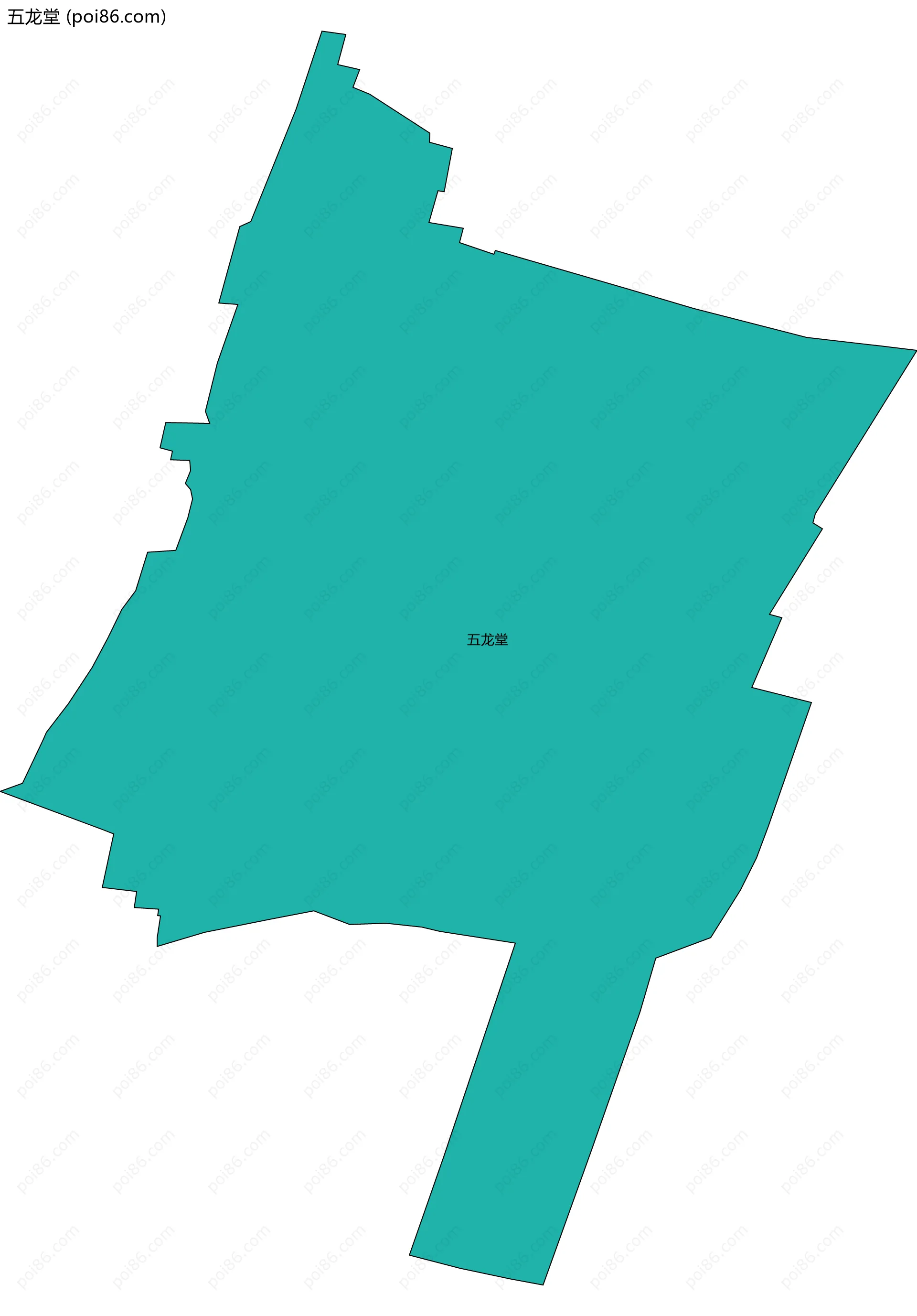 五龙堂边界地图